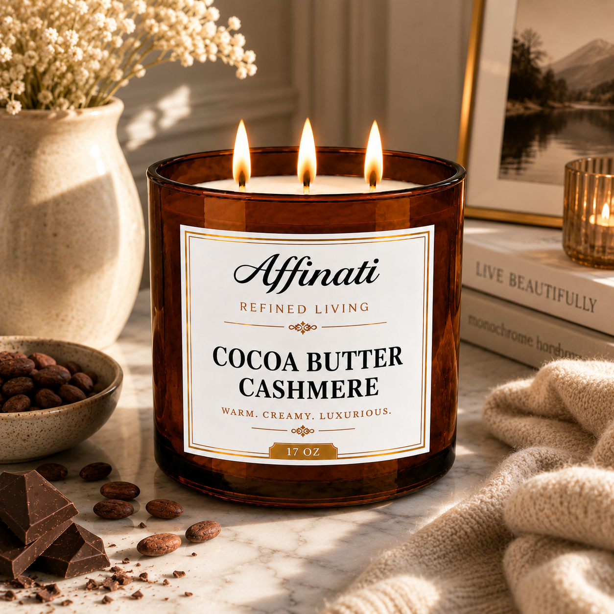 Cocoa Butter Cashmere 3-Wick Candle