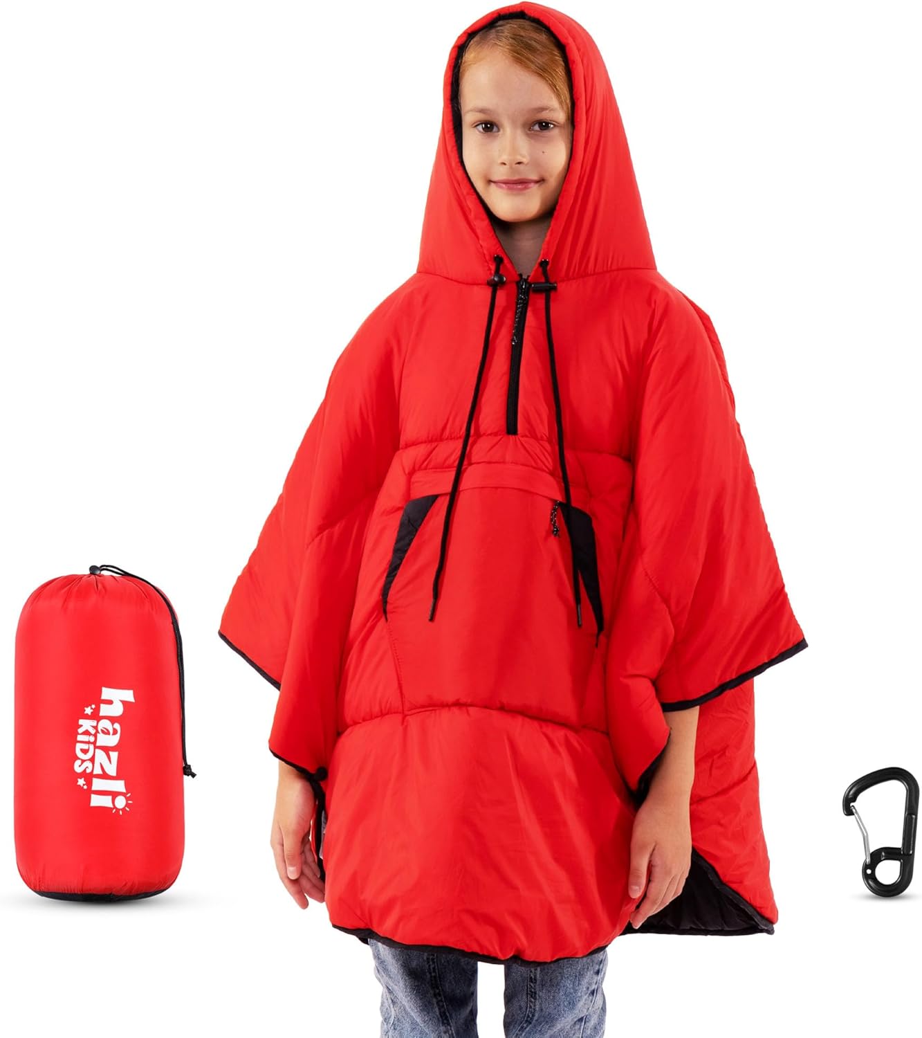 Wearable Poncho Blanket | Hooded Windproof Stadium Blanket | Camping & Outdoor for Men & Women