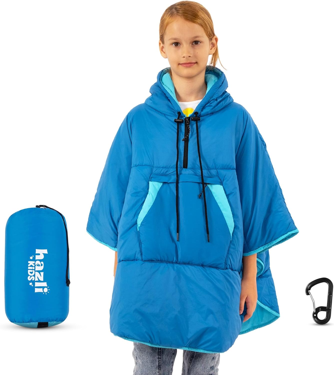 Wearable Poncho Blanket | Hooded Windproof Stadium Blanket | Camping & Outdoor for Men & Women