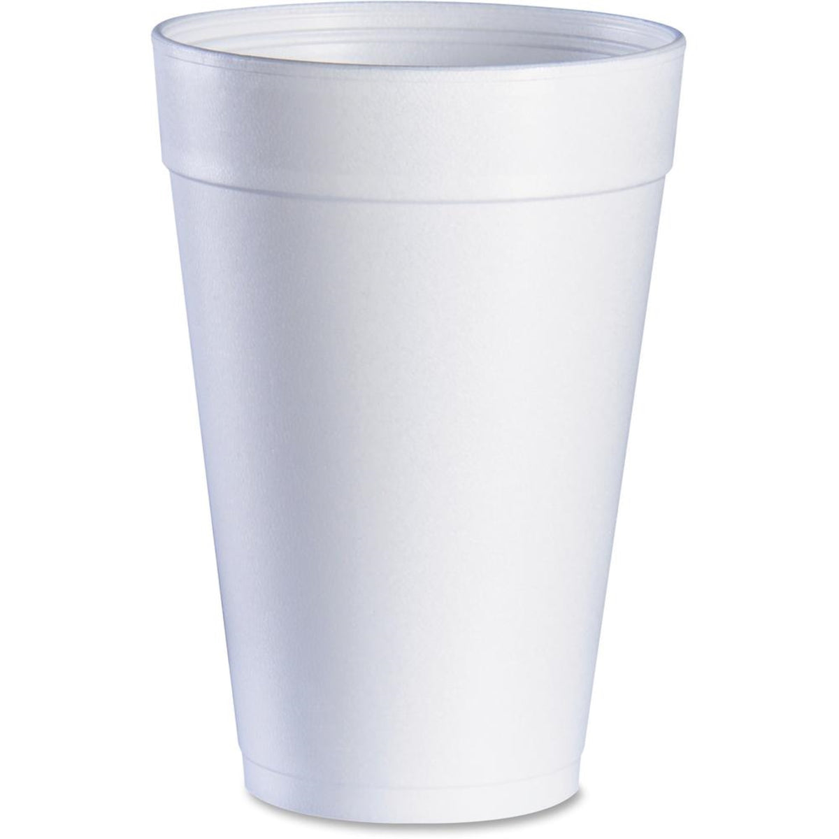 Dart 32 Oz Big Drink Foam Cups - 1 Quart - Round - 25 / Pack - White - Foam - Beverage, Hot Drink, Cold Drink