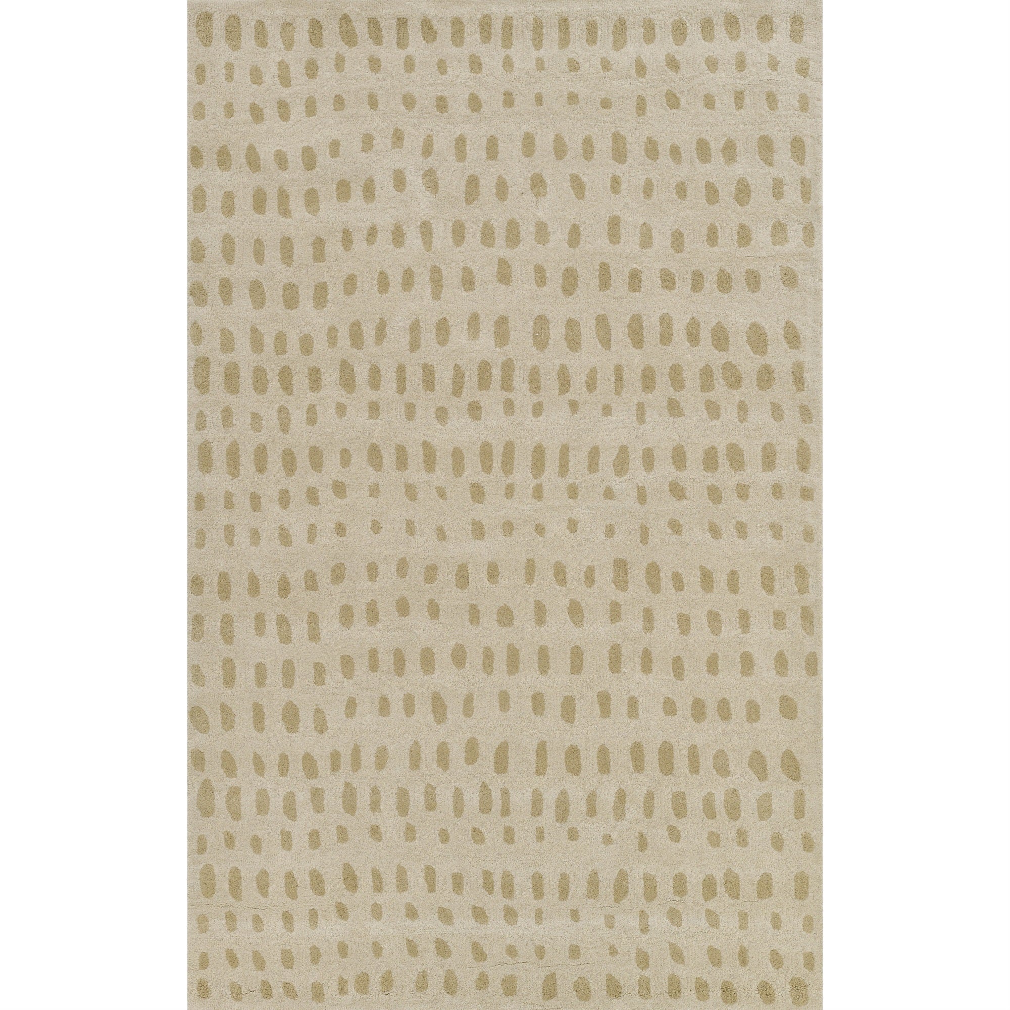 Novogratz Delmar Collection Wool Area Rug, Beige, 23 x 80 Runner Size Mat for Living Room, Bedroom, Kitchen, Hallways, and Hom