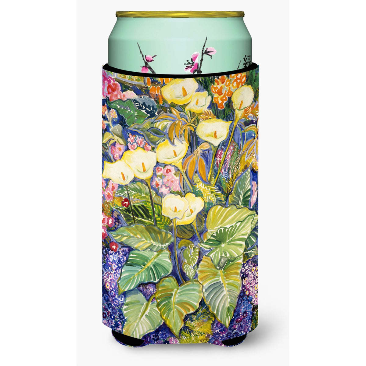 'Caroline'S Treasures Arum Lilies By Neil Drury Tall Boy Koozie Hugger, Multicolor''