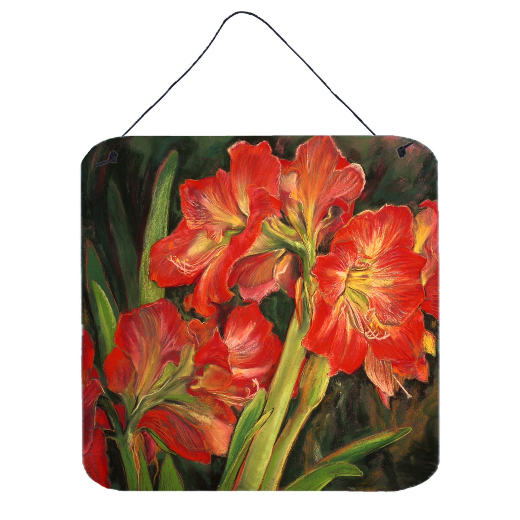 'Caroline'S Treasures Amaryllis By Neil Drury Wall Or Door Hanging Prints Dnd0091Ds66, 6Hx6W, Multicolor''