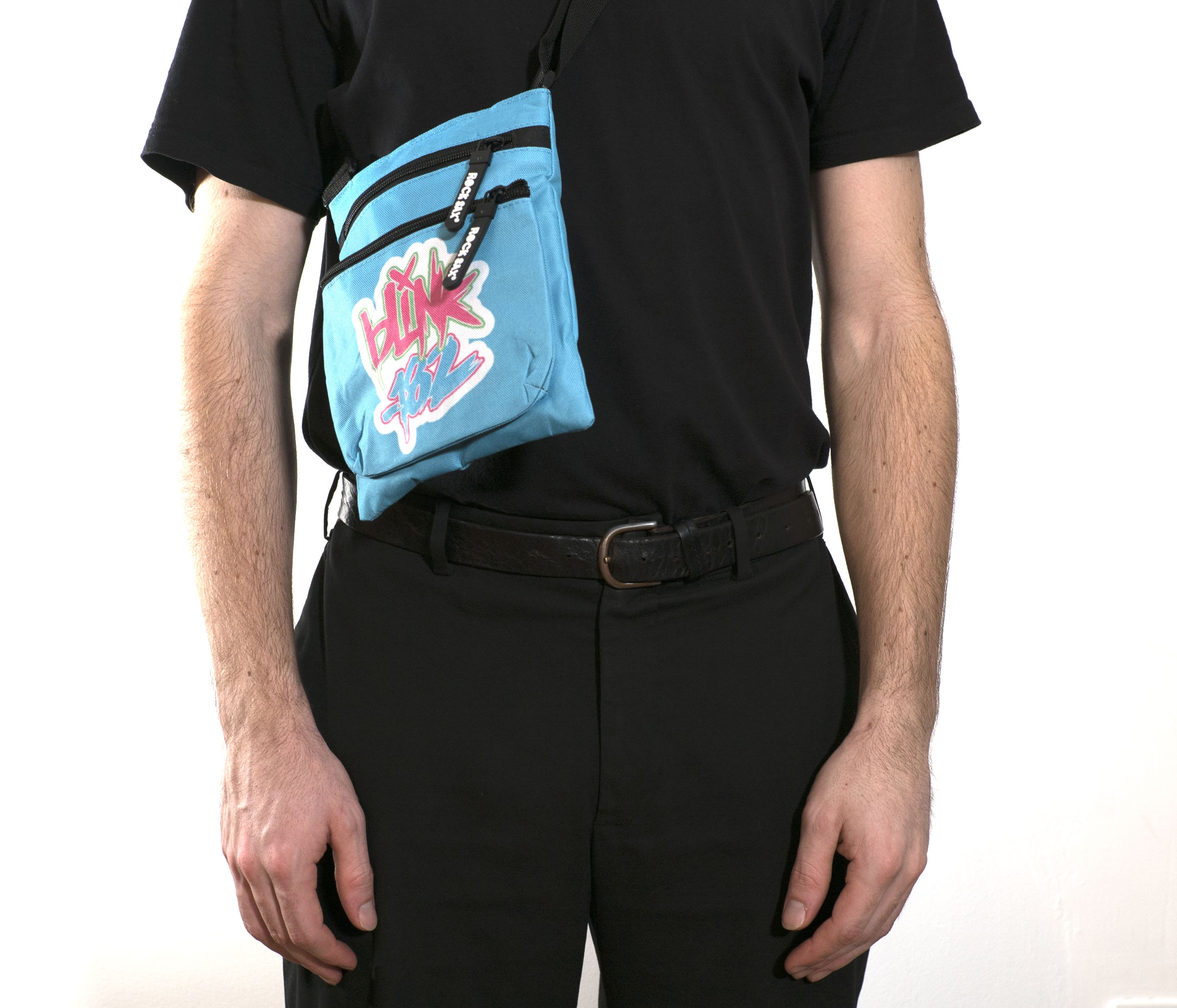 Rocksax Blink 182 Body Bag - Logo Blue
