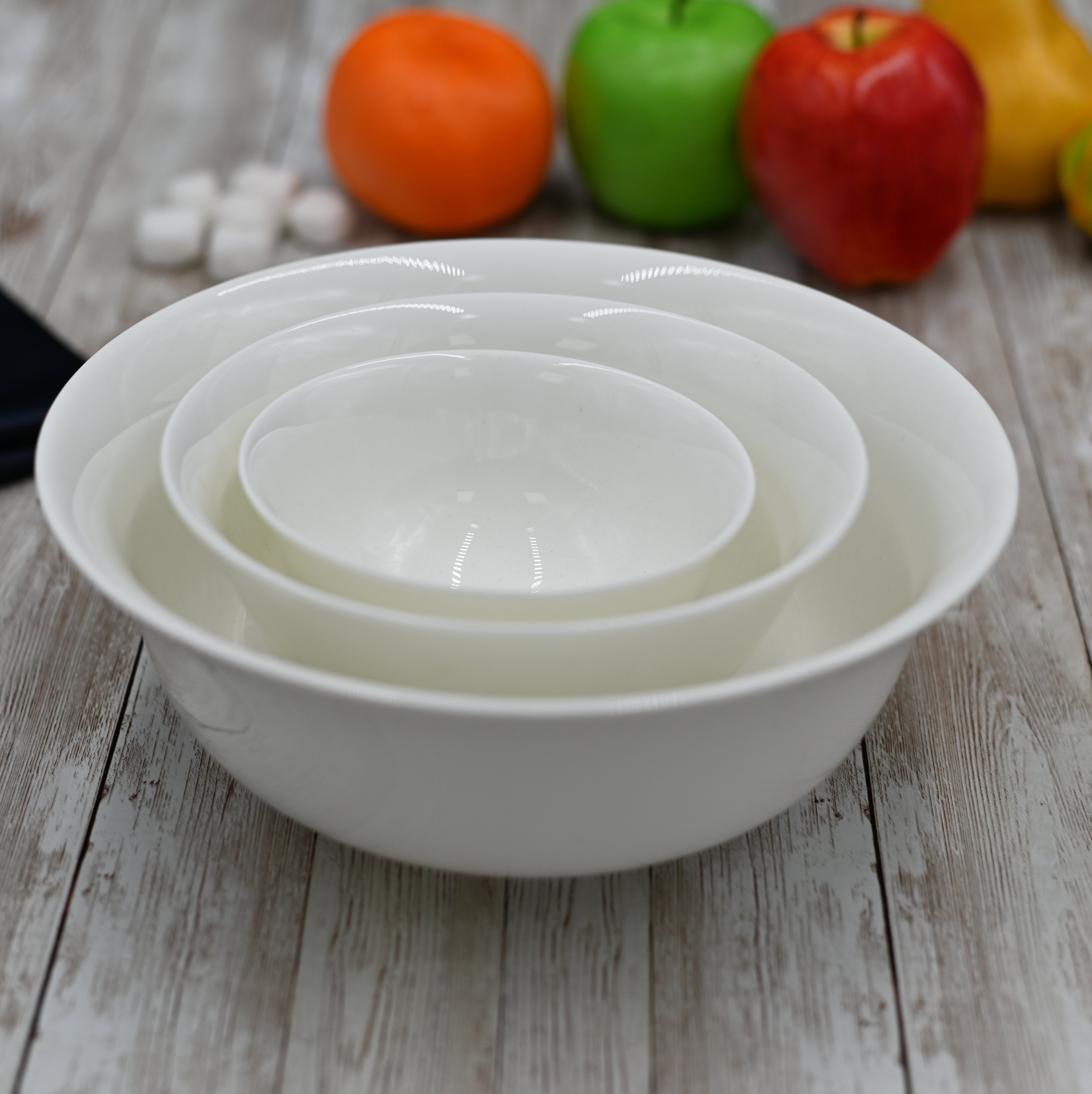 Set Of 6 Small White Bowl 4.5" inch | 11 Cm 9 Oz | 260 Ml