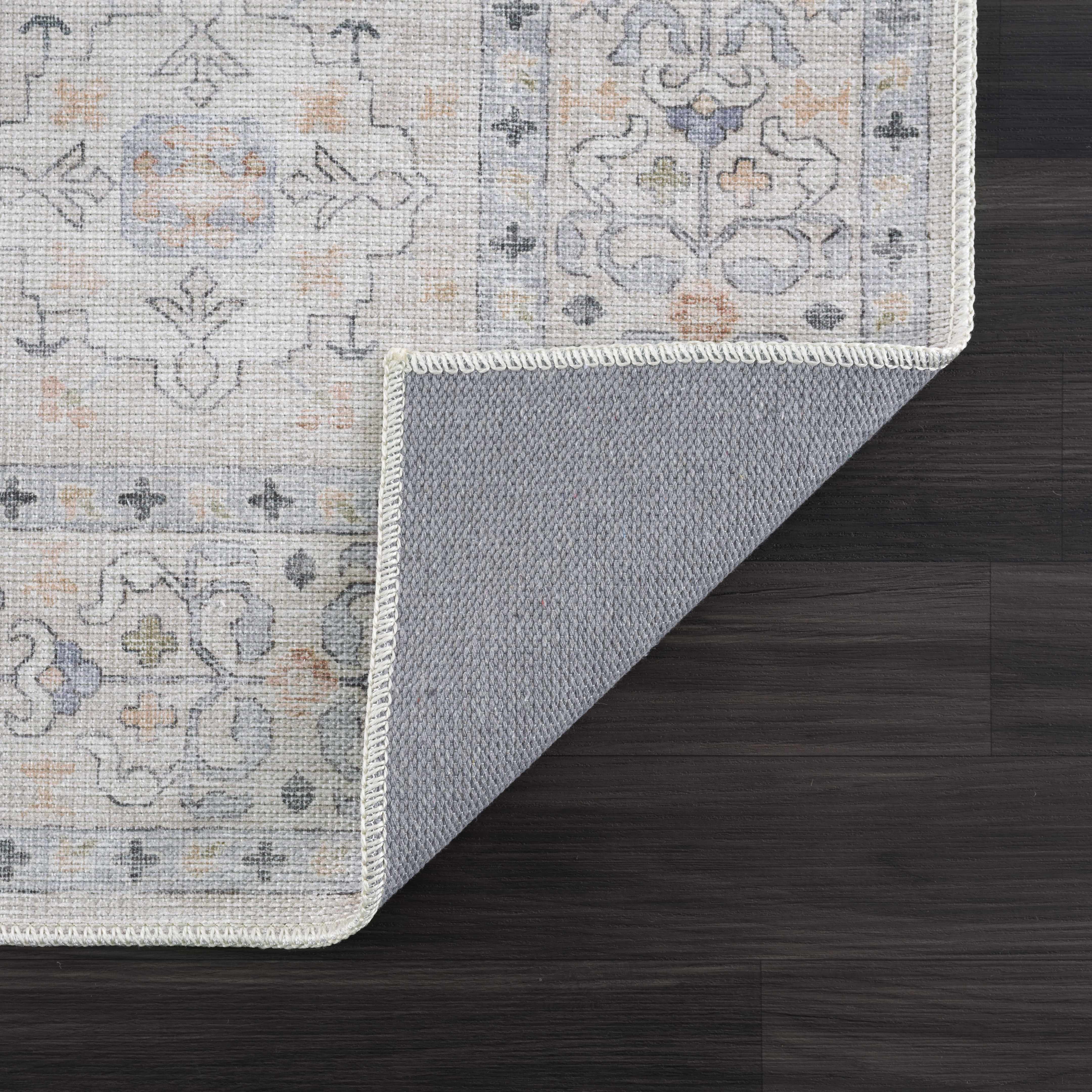 Beige Beckett Washable 7ft Runner Rug - Clearance