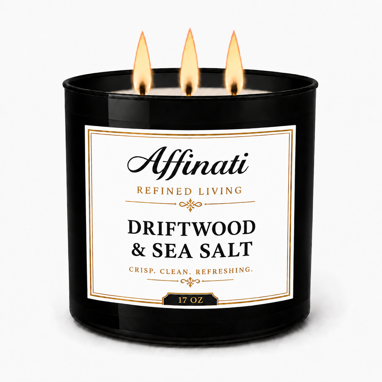 Driftwood & Sea Salt 3-Wick Candle