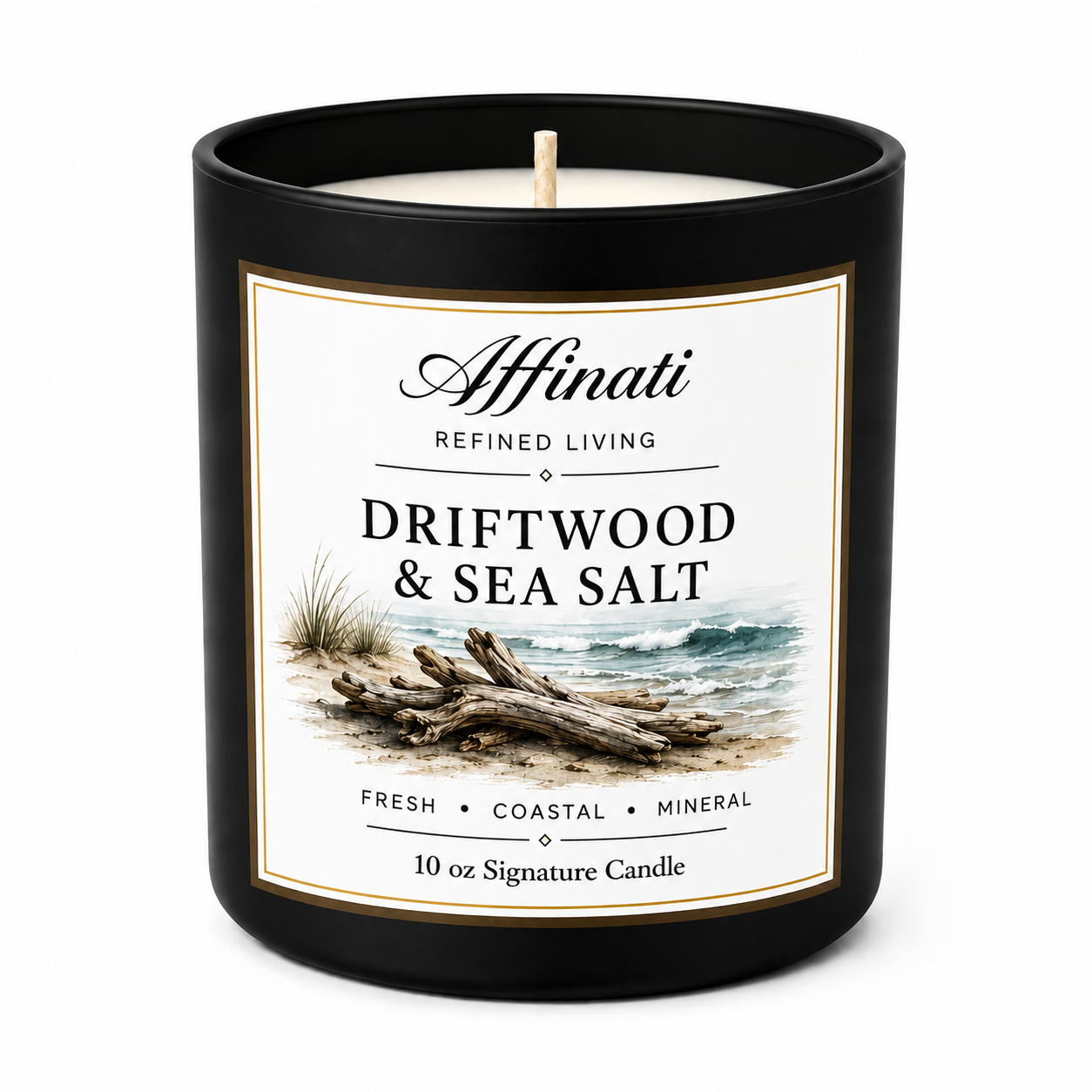 Driftwood & Sea Salt Signature Candle