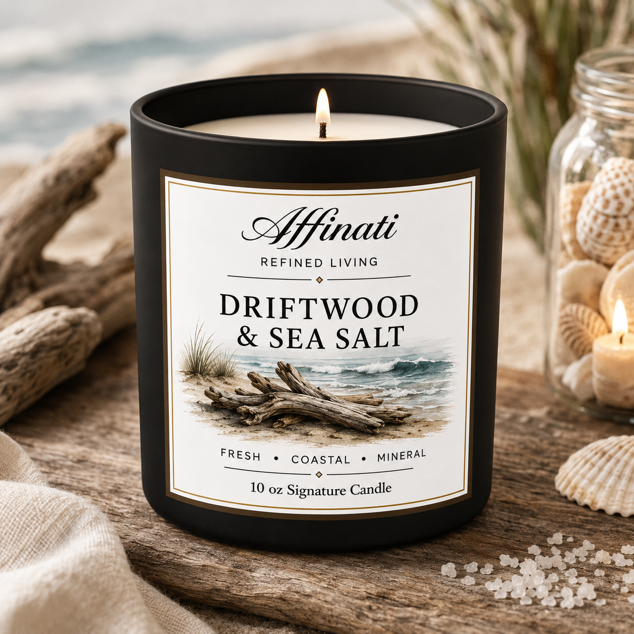 Driftwood & Sea Salt Signature Candle