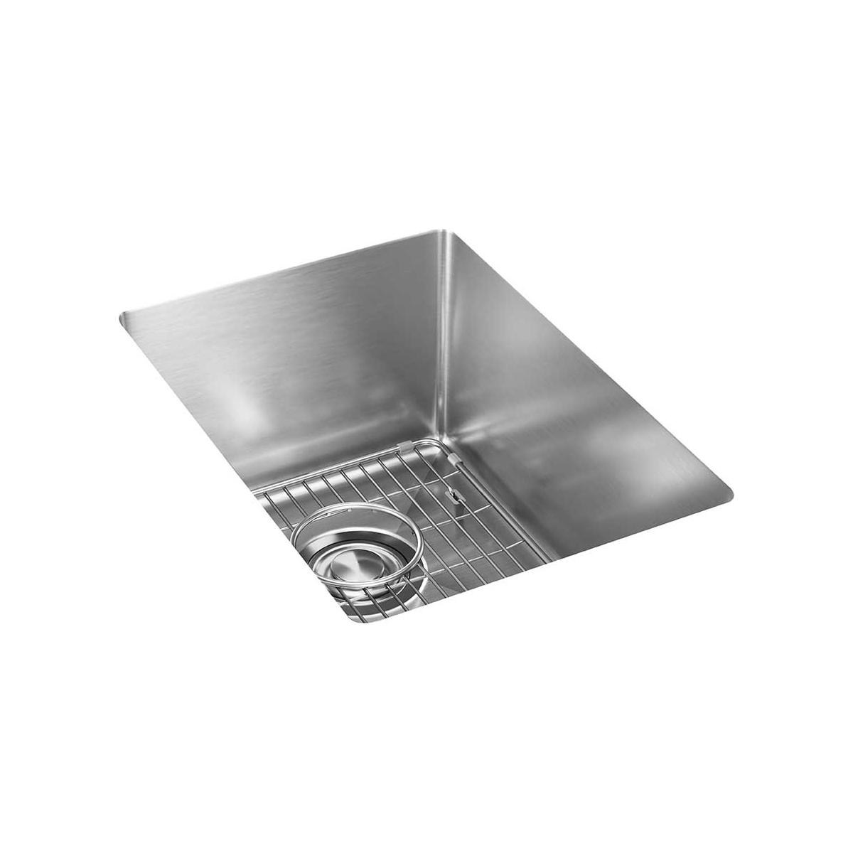 Elkay Crosstown Stainless Steel 13-1/2'' X 18-1/2'' X 9'', Single Bowl Undermount Bar Sink Kit