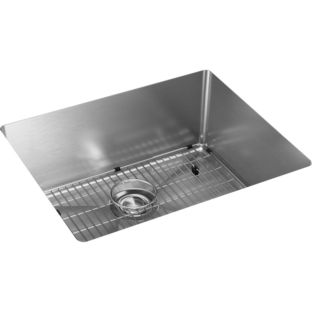 Elkay Crosstown Stainless Steel 22-1/2'' X 18-1/2'' X 9'', Single Bowl Undermount Sink Kit