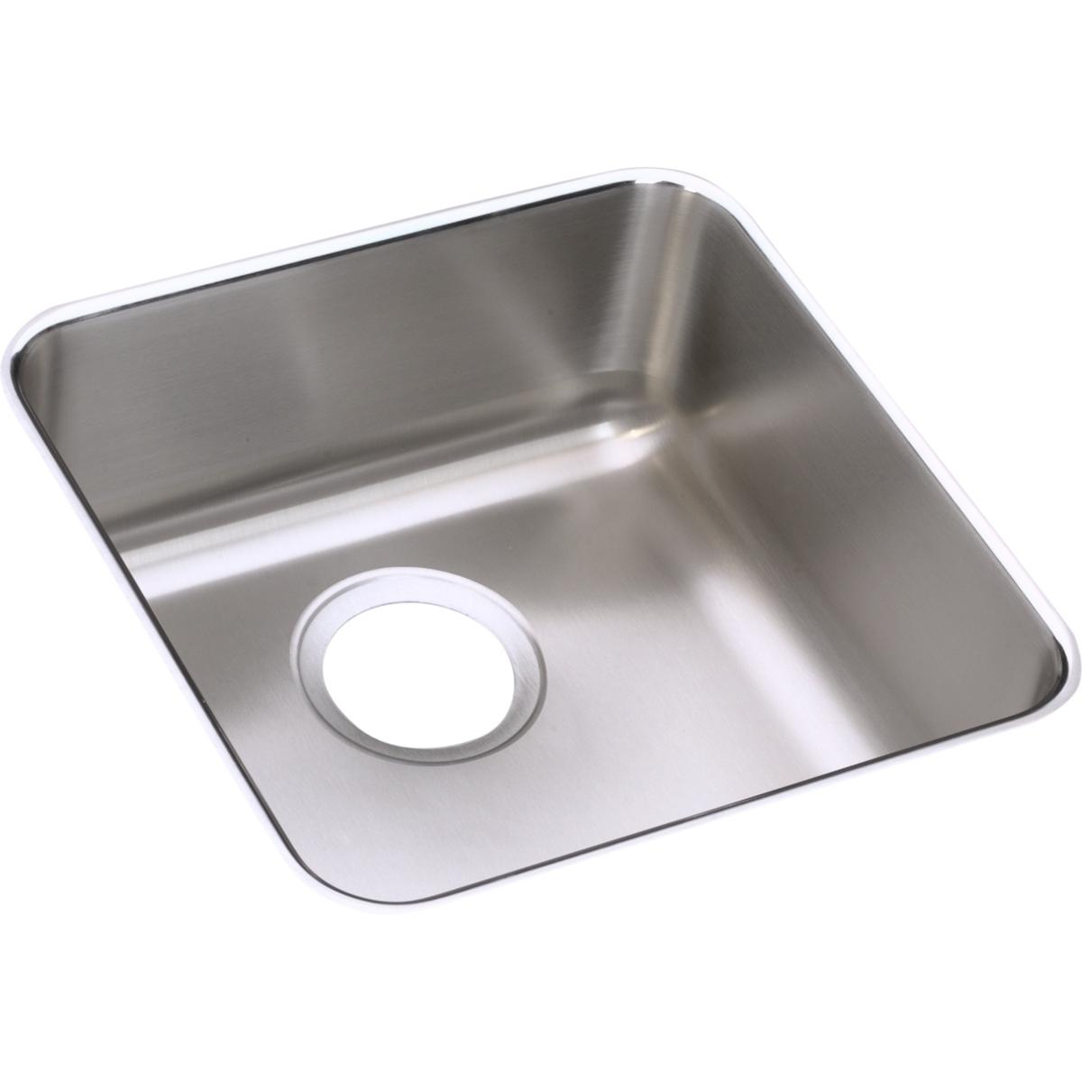 Elkay Lustertone Classic Stainless Steel 14-1/2'' X 14-1/2'' X 7'', Single Bowl Undermount Sink
