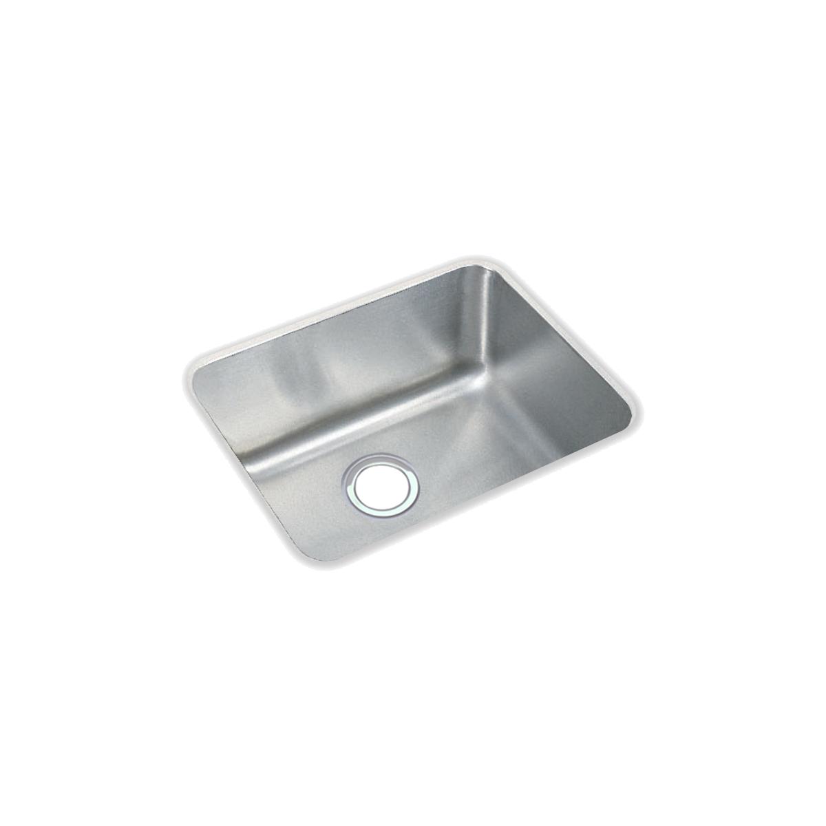 Elkay Lustertone Classic Stainless Steel 20-1/2'' X 16-1/2'' X 7-7/8'', Single Bowl Undermount Sink