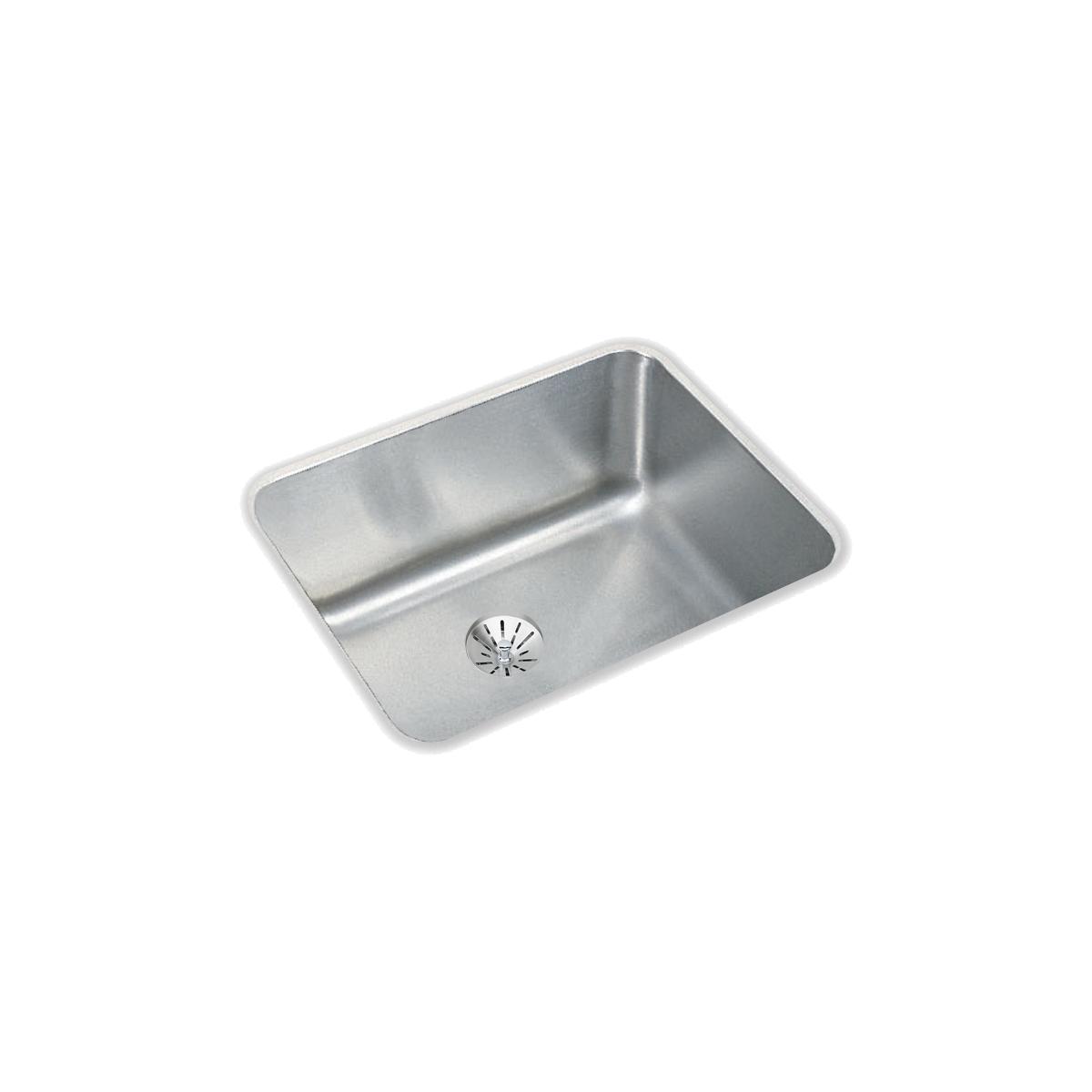 Elkay Lustertone Classic Stainless Steel, 20-1/2'' X 16-1/2'' X 7-7/8'', Single Bowl Undermount Sink With Perfect Drain
