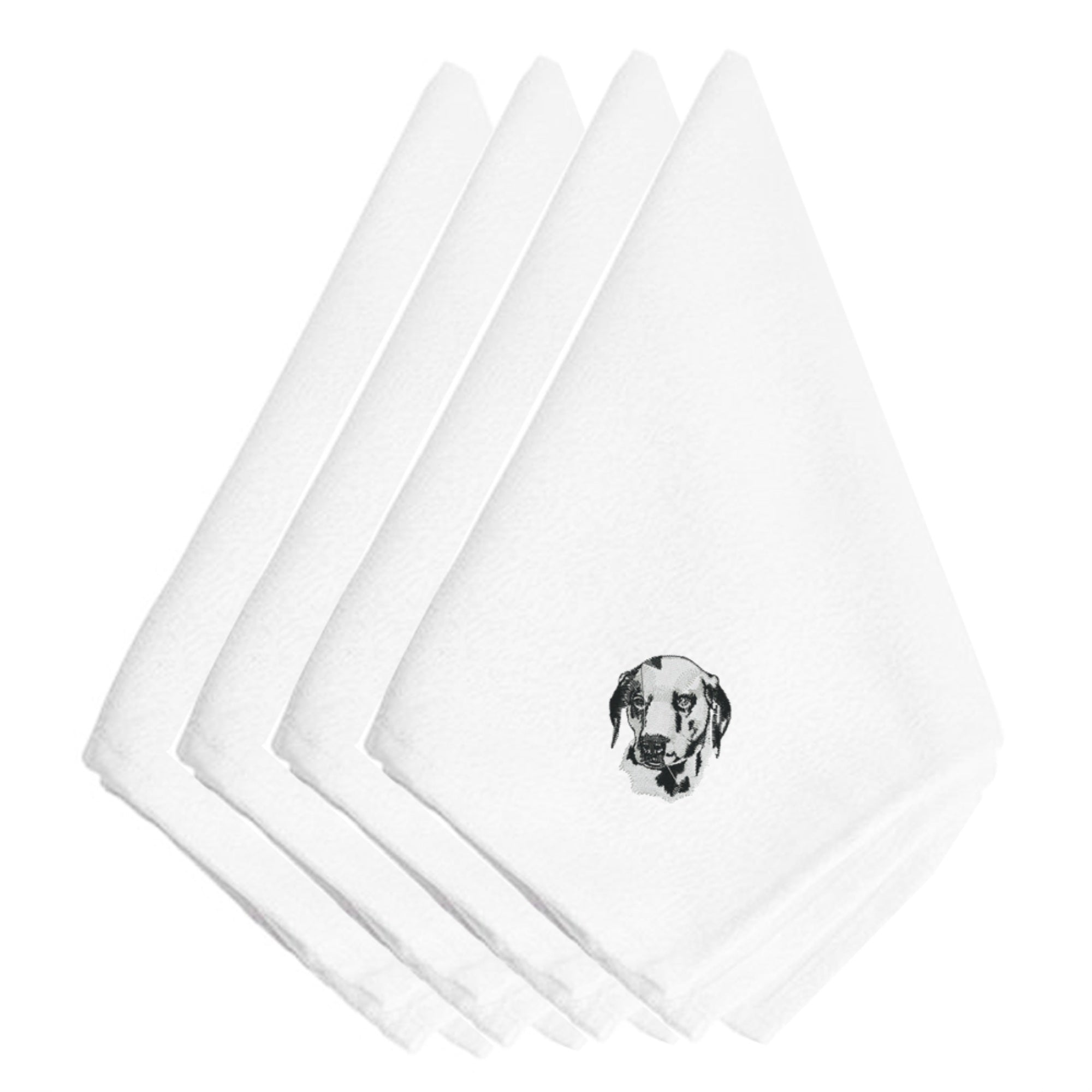 'Caroline'S Treasures Embt1748Npke Dalmatian Embroidered Napkins (Set Of 4), 20'''', Multicolor''