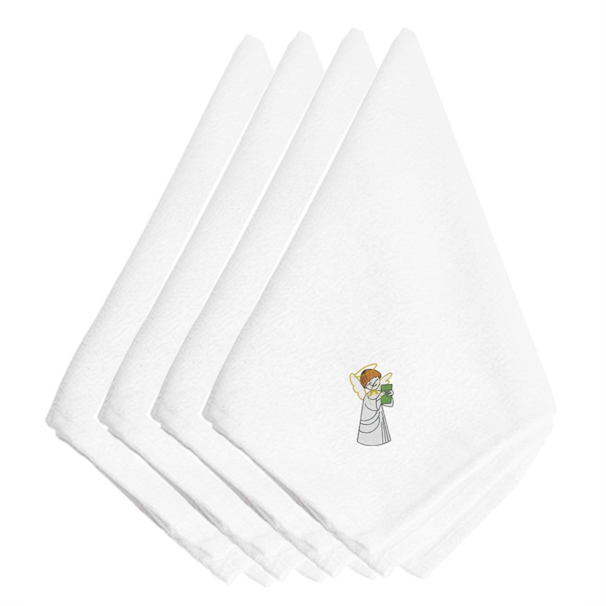 'Caroline'S Treasures Embt2071Npke Christmas Angel Embroidered Napkins (Set Of 4), 20'''', Multicolor''