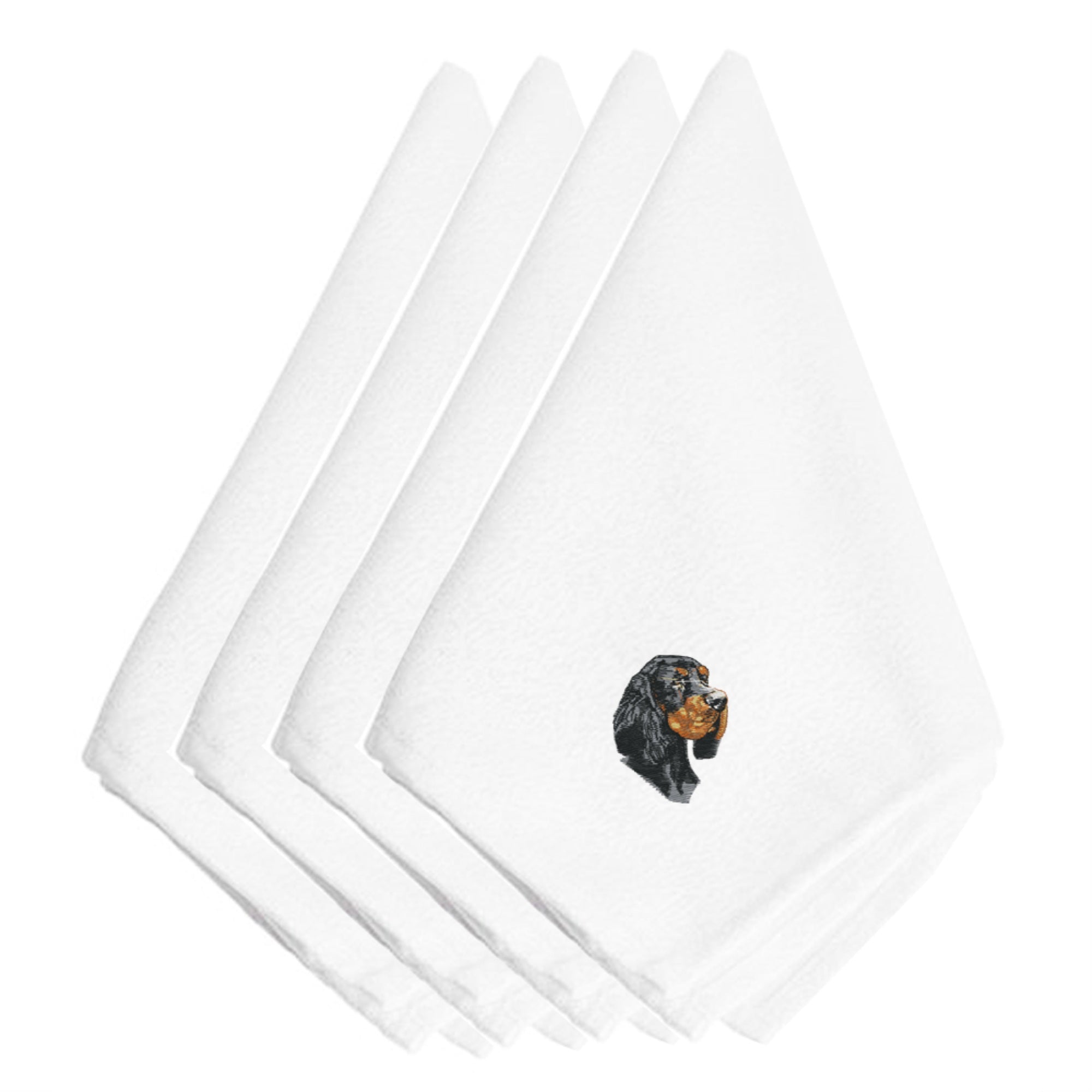 'Caroline'S Treasures Embt2639Npke Gordon Setter Embroidered Napkins (Set Of 4), 20'''', Multicolor''