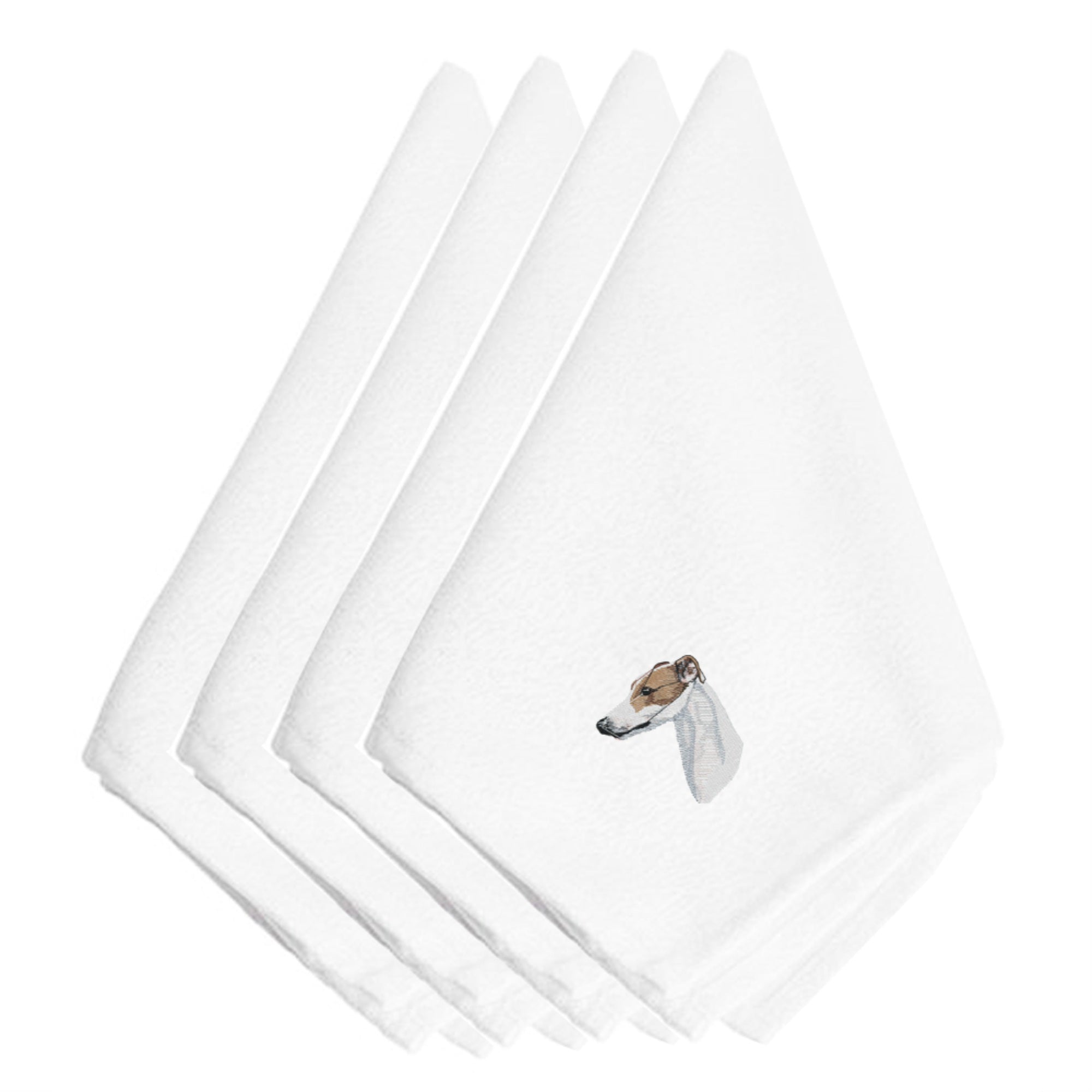 'Caroline'S Treasures Embt2640Npke Greyhound Embroidered Napkins (Set Of 4), 20'''', Multicolor''