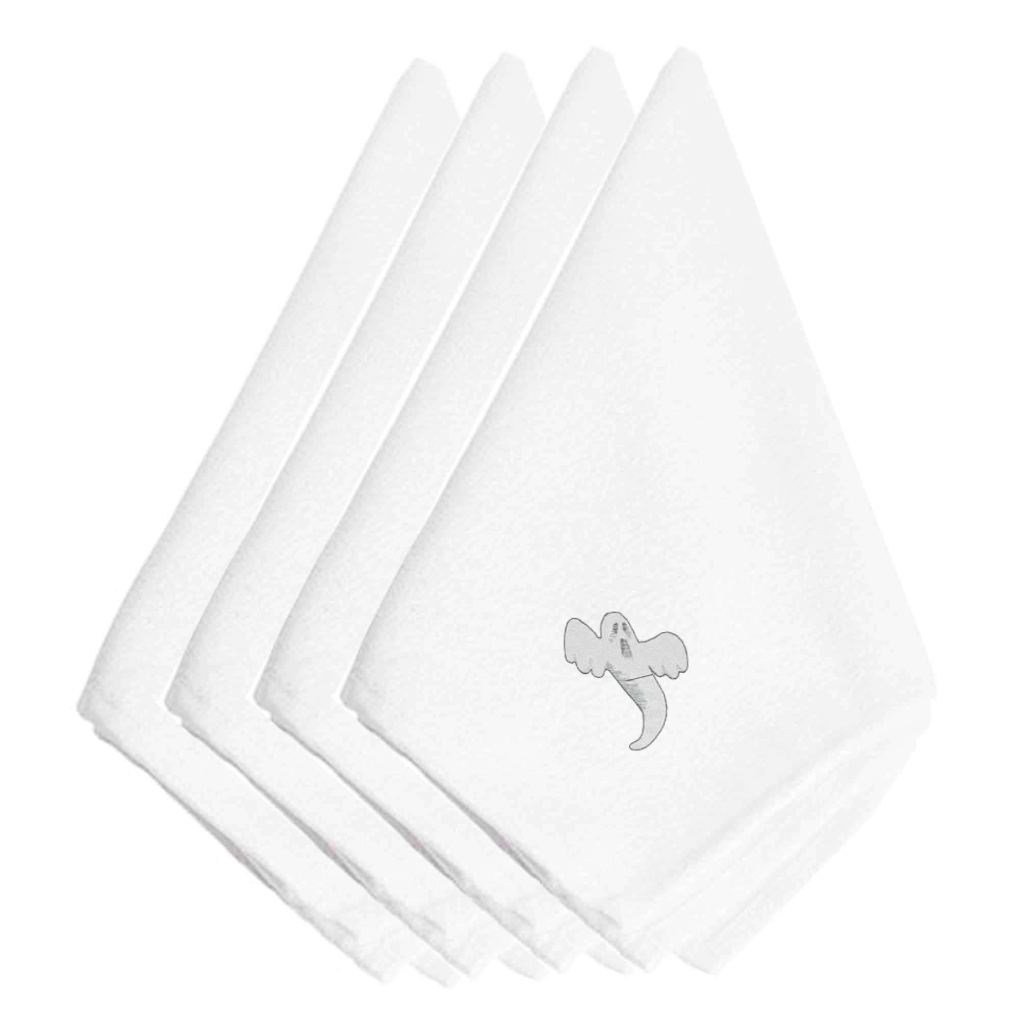 'Caroline'S Treasures Embt3015Npke Halloween Single Ghost Embroidered Napkins (Set Of 4), 20'''', Multicolor''