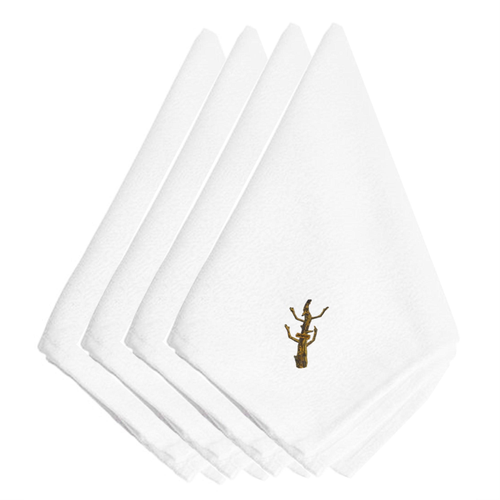 'Caroline'S Treasures Embt3509Npke Halloween Haunted Tree Embroidered Napkins (Set Of 4), 20'''', Multicolor''