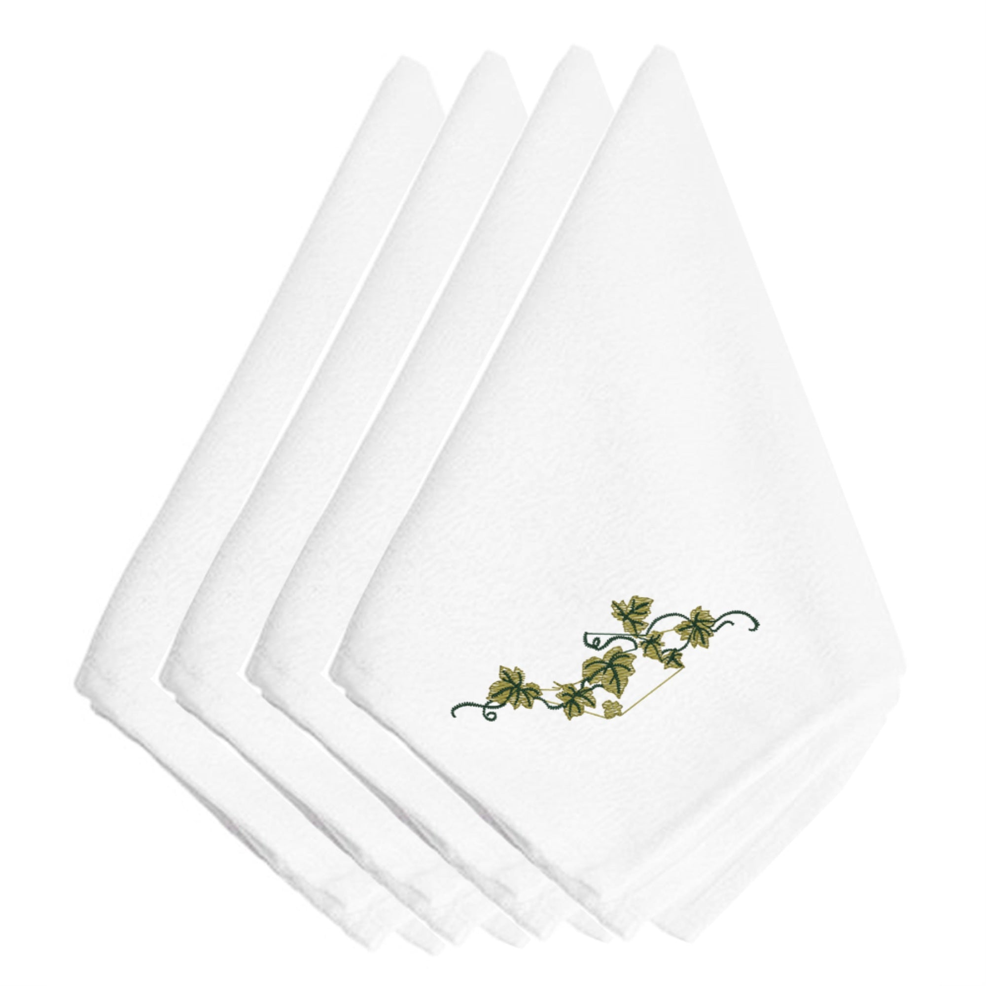 'Caroline'S Treasures Embt3820Npke Fall Ivy Embroidered Napkins (Set Of 4), 20'''', Multicolor''