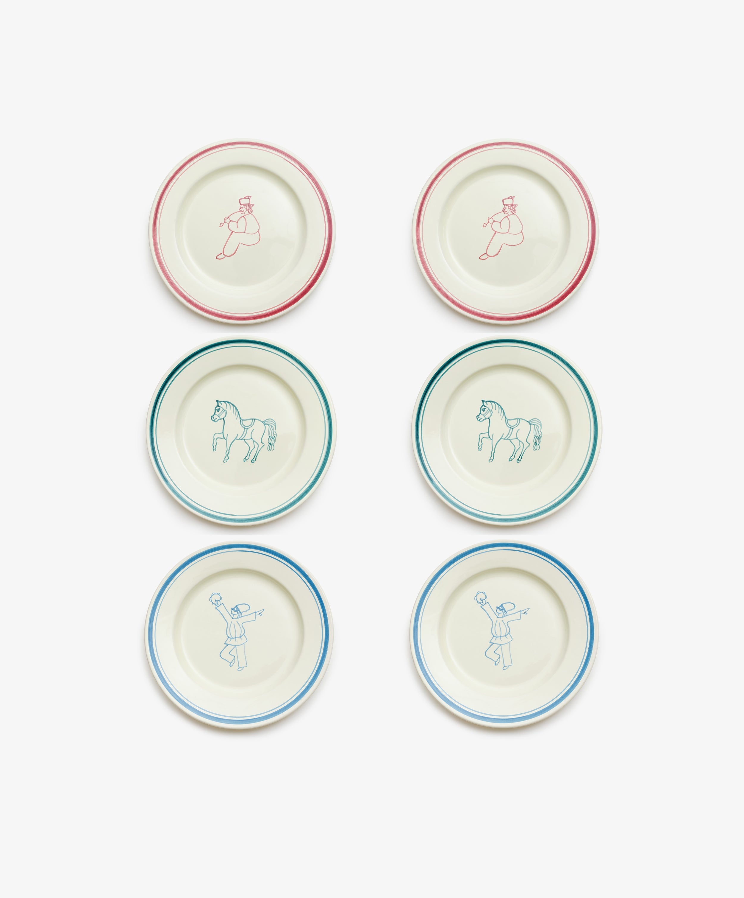 Folk Dinner Plate, Farmer
