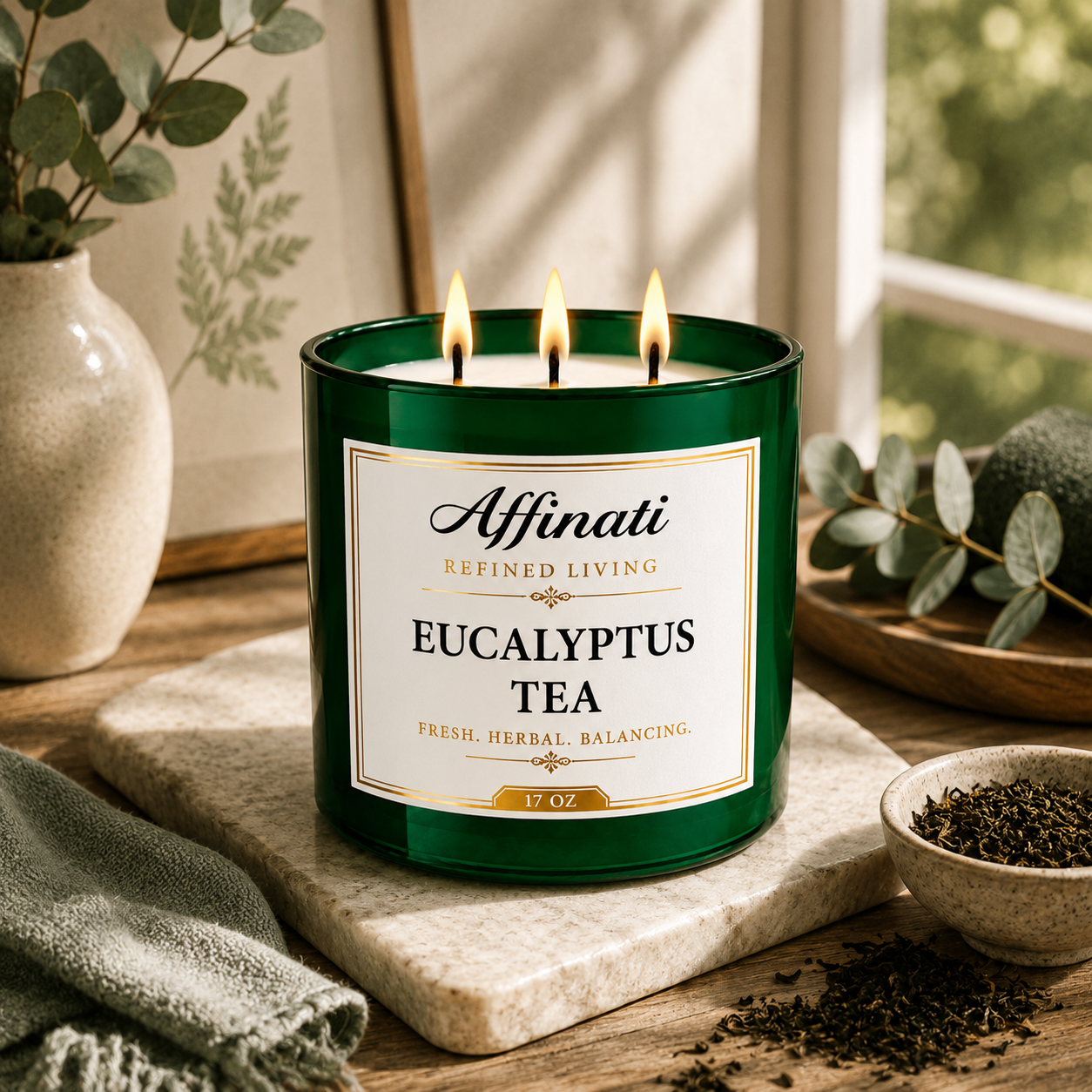 Eucalyptus Tea 3-Wick Candle