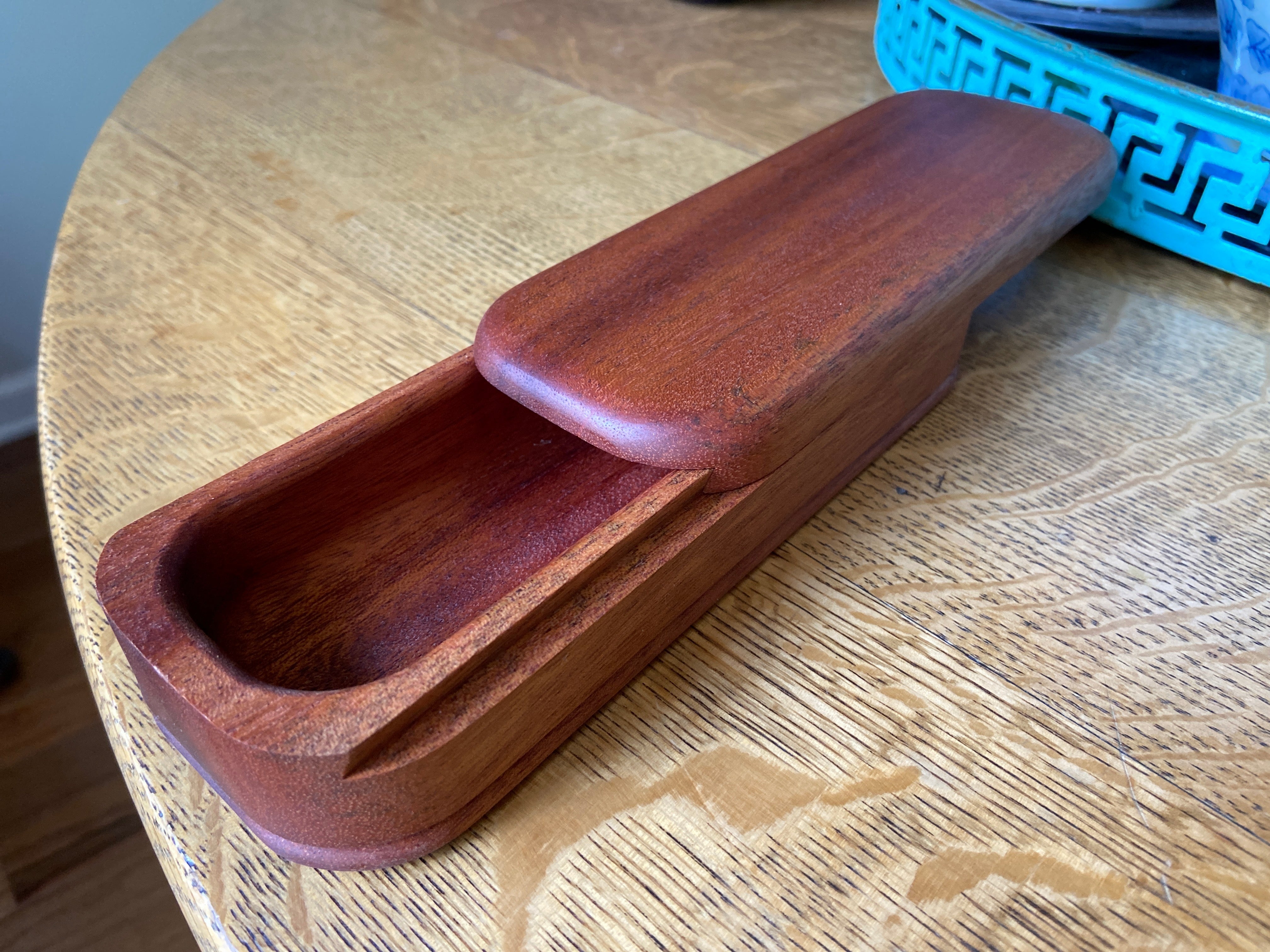 Series #01 | Mahogany Keepsake Box | Sliding Dovetail Lid | 8.25" Premium Handcrafted Storage