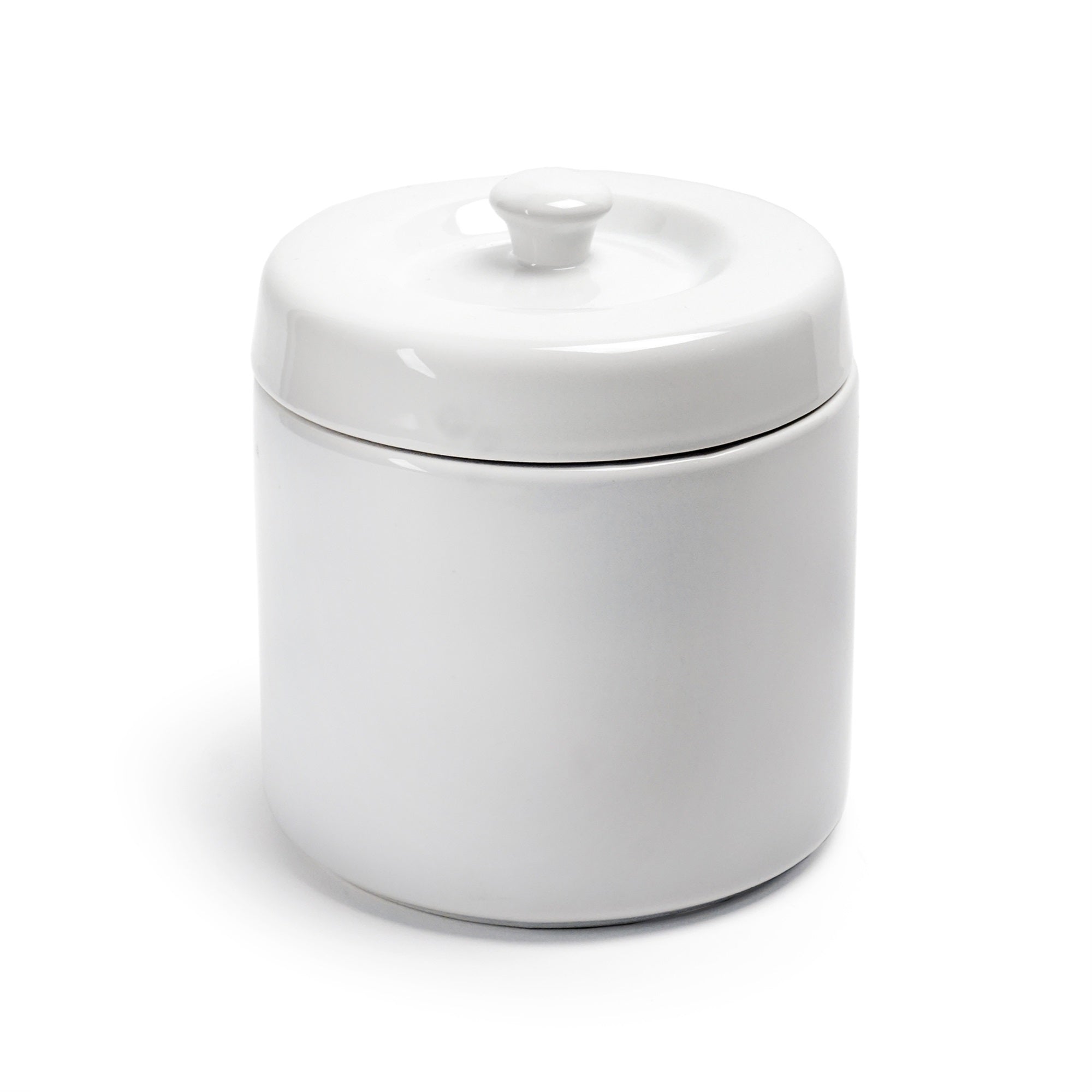 RSVP Ceramic Grease Keeper  White