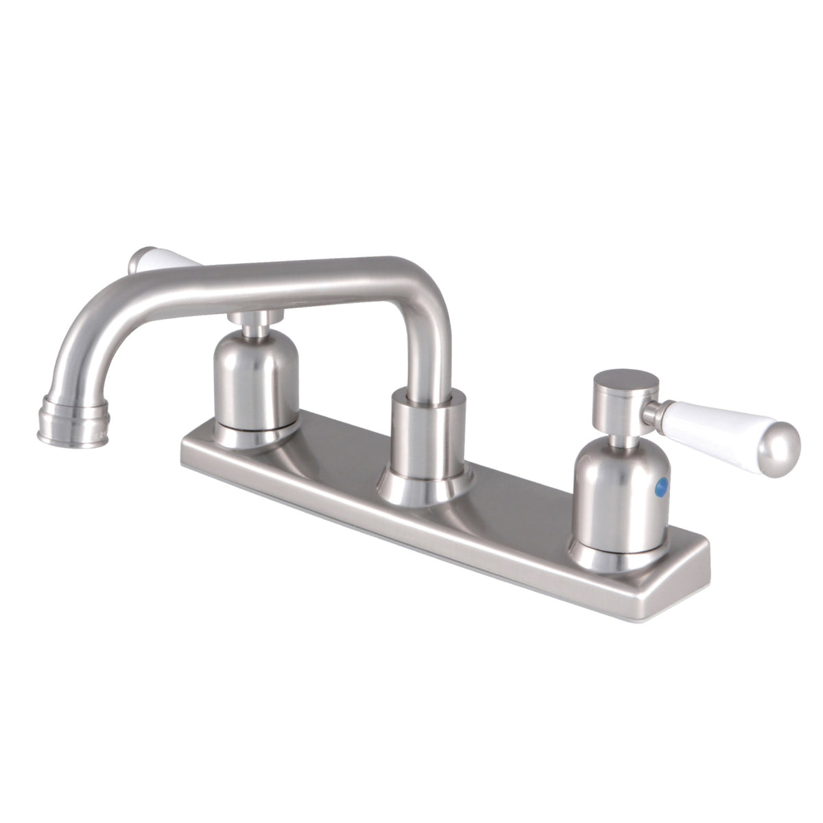Kingston Brass Fb2138Dpl Paris 8-Inch Centerset Kitchen Faucet, Brushed Nickel