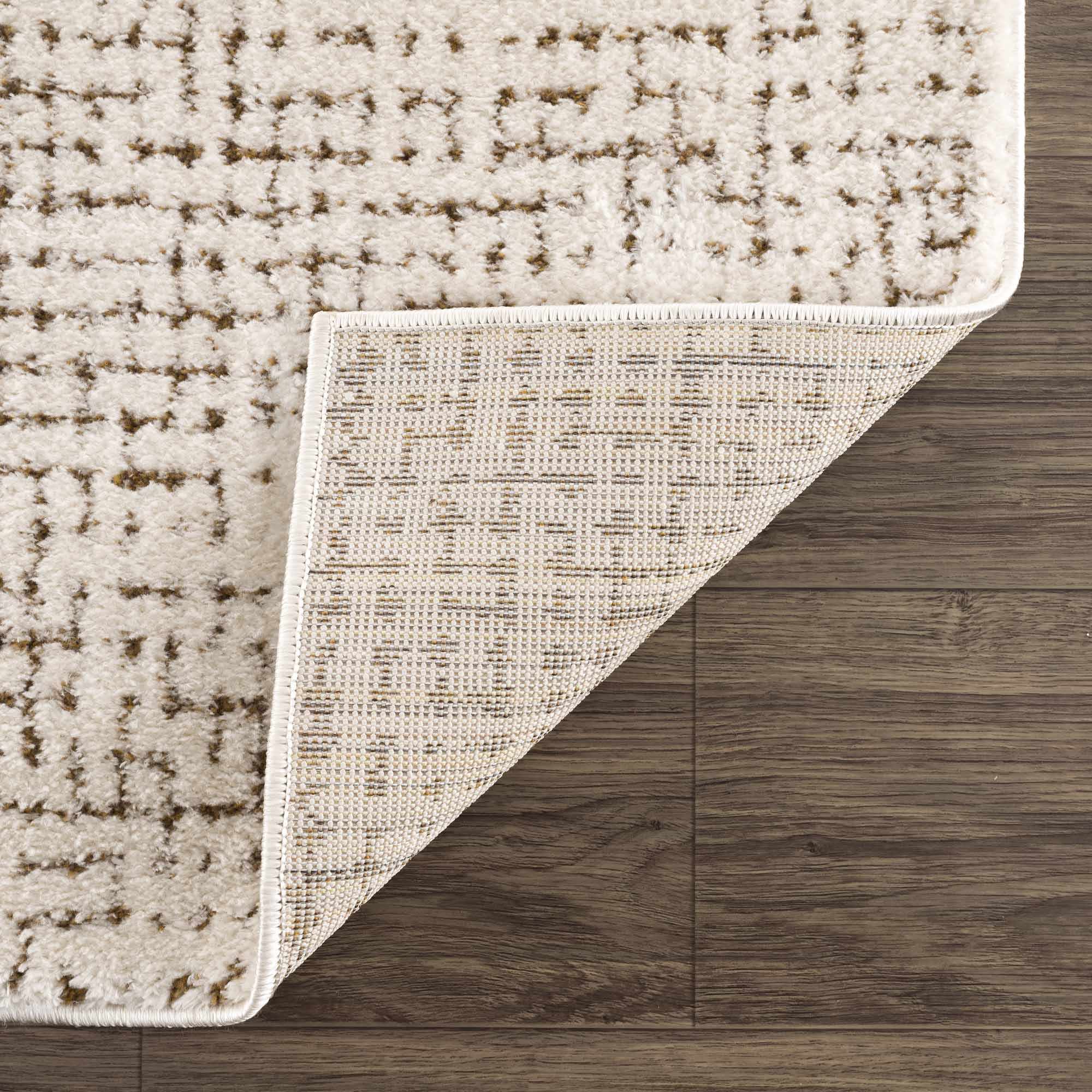 Keita Cream & Brown 7ft Runner Rug