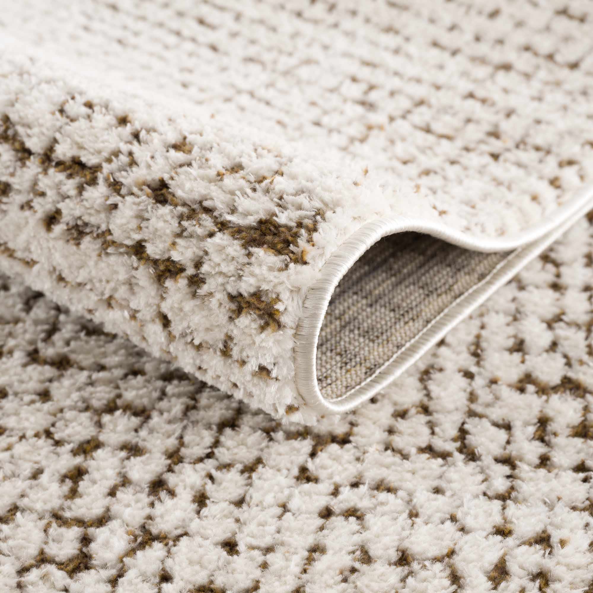 Keita Cream & Brown 7ft Runner Rug