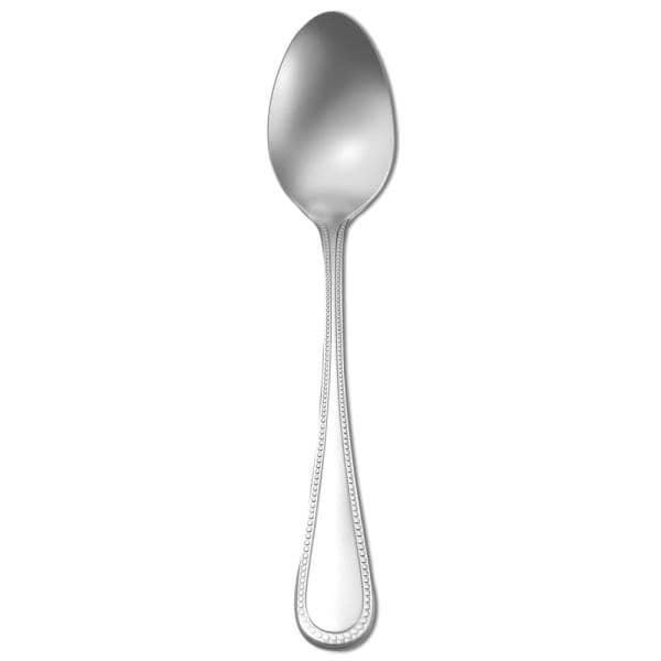 Oneida T163SDEF 7.38 in. Pearl Stainless Steel Oval Bowl Soup &amp; Dessert Spoon  Silver