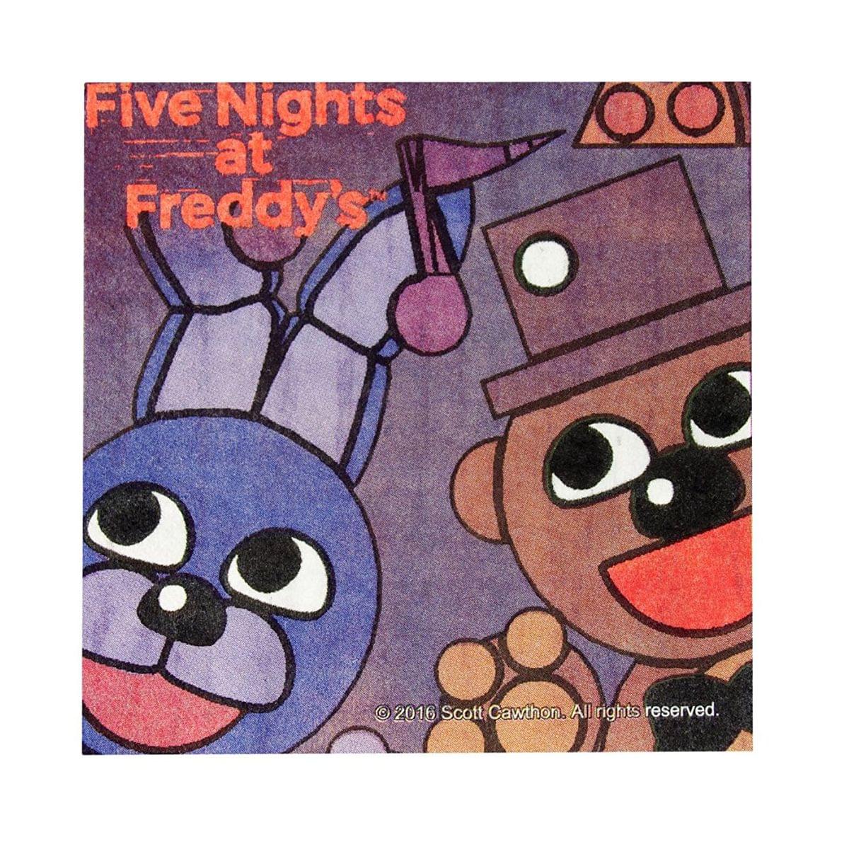 Five Nights At Freddy'S 16 Count 10'' Square Beverage Napkins