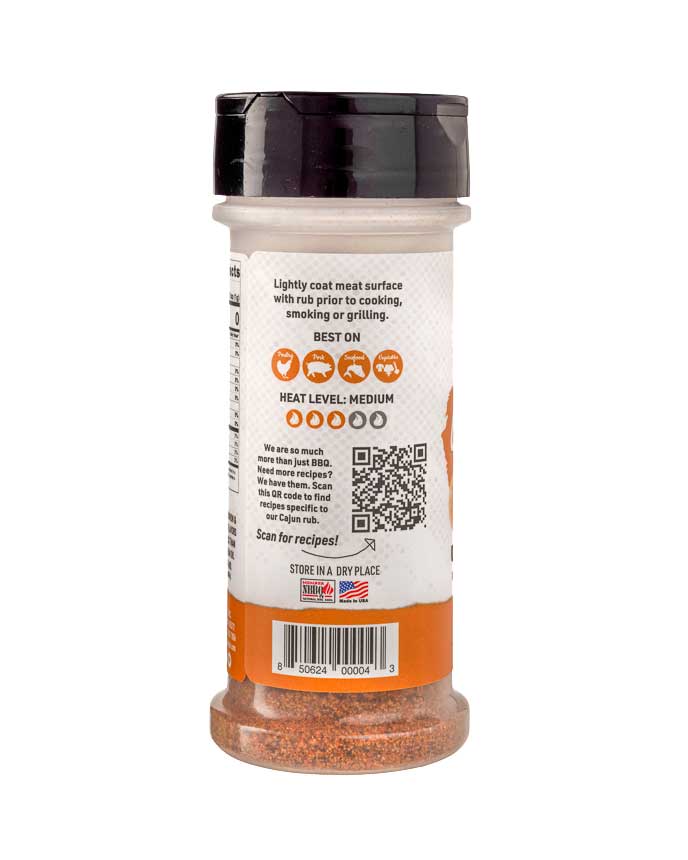 Cajun Gluten Free Keto Friendly Natural BBQ Rub 4 oz | Pack of 2