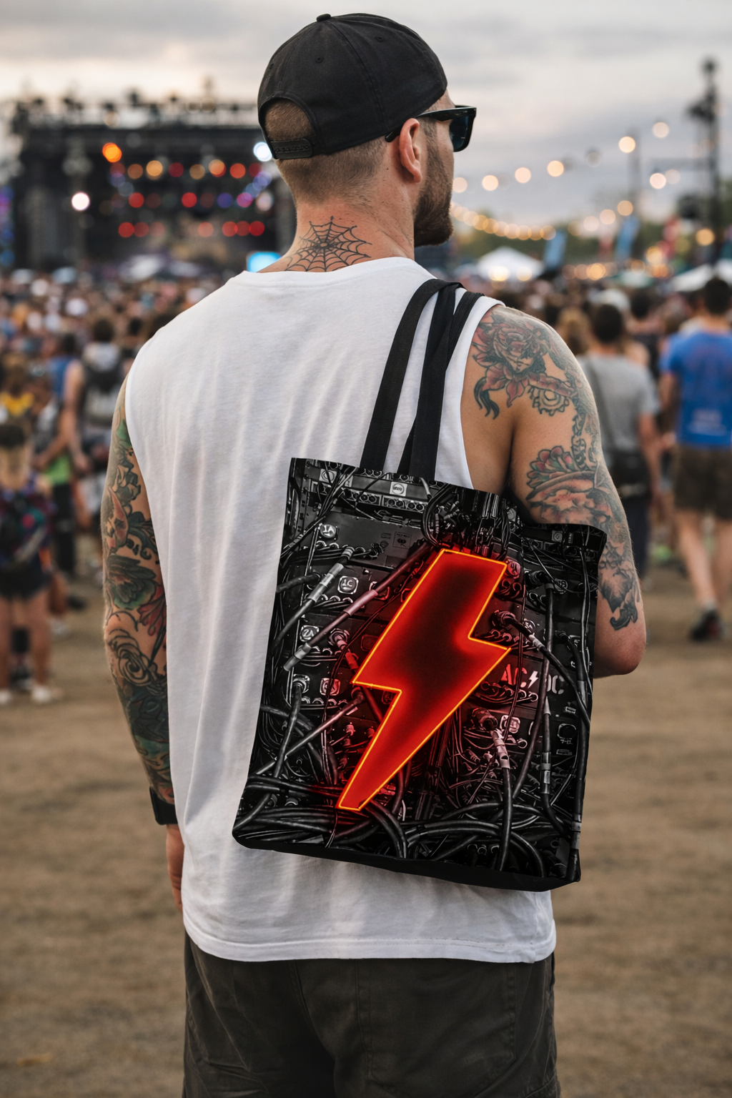 Rocksax AC/DC Tote Bag - PWR Up