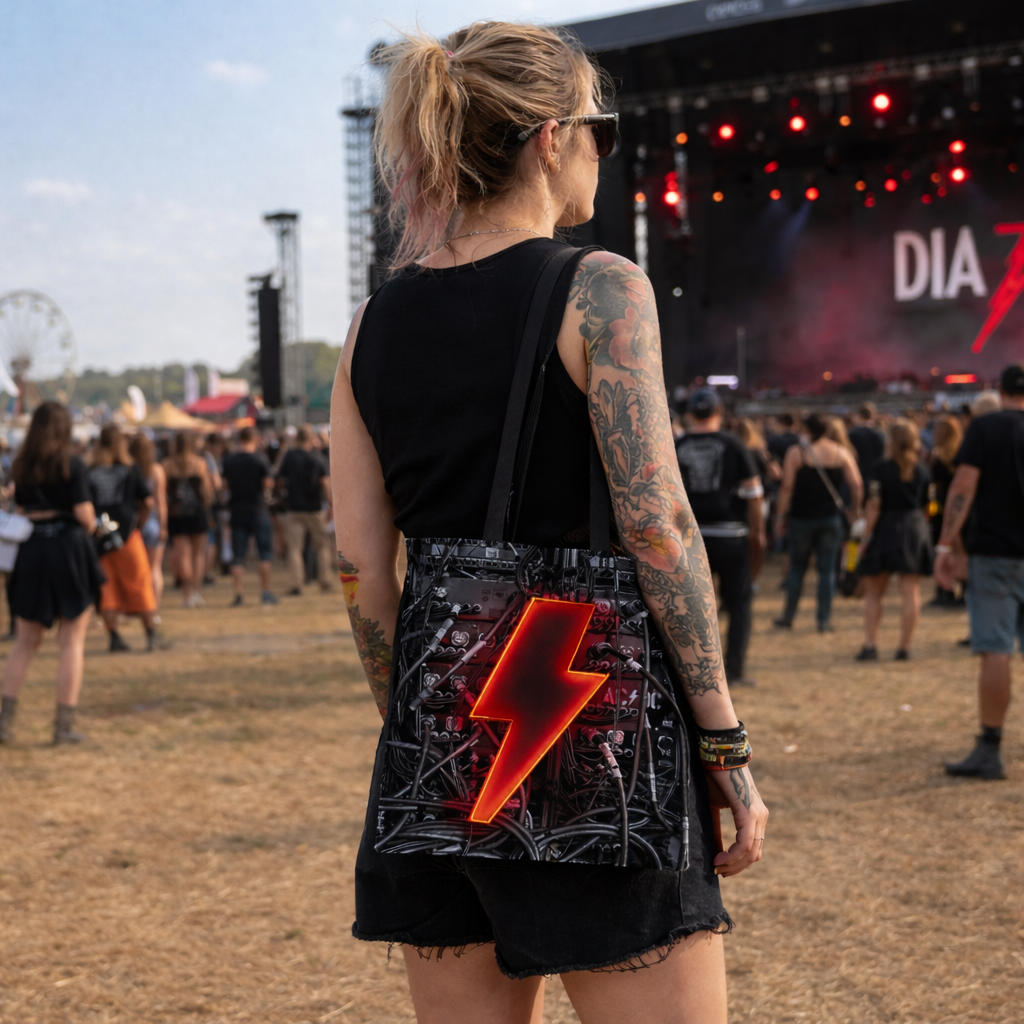 Rocksax AC/DC Tote Bag - PWR Up