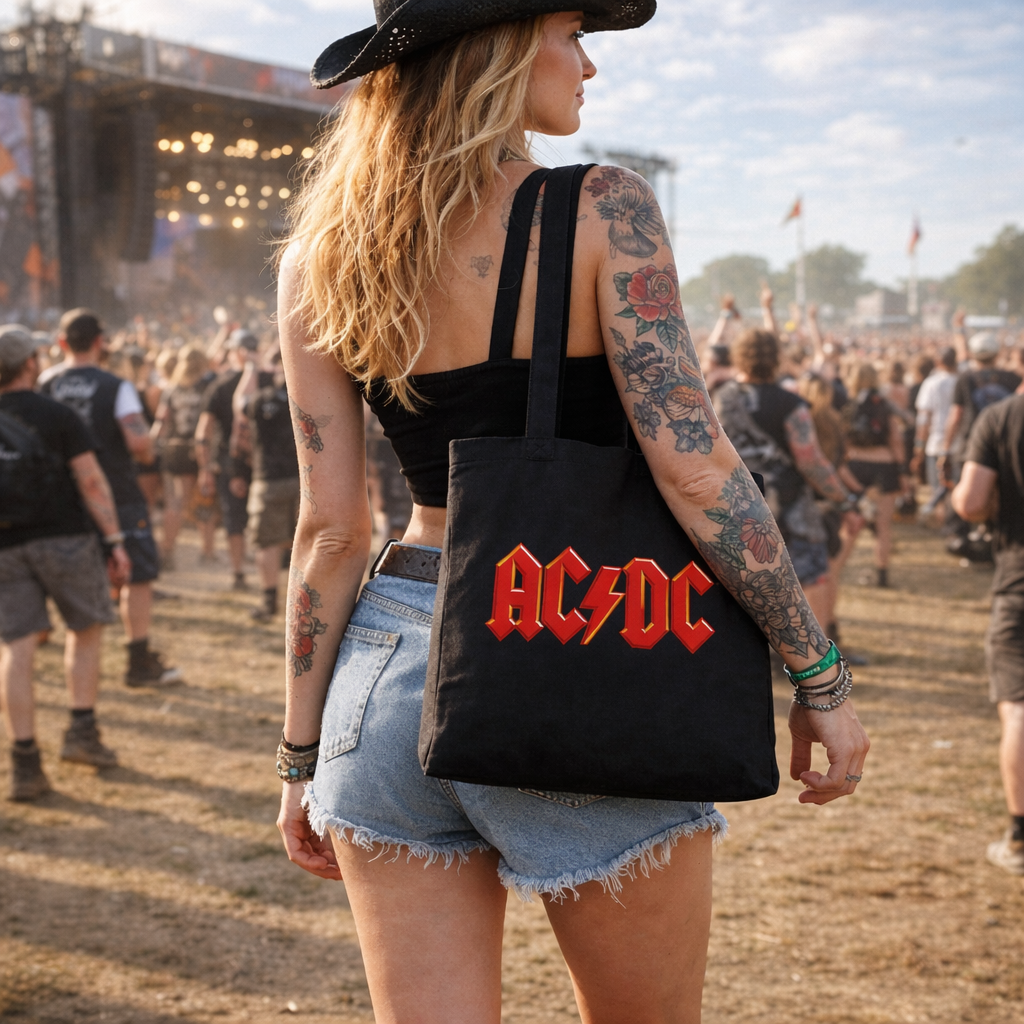 Rocksax AC/DC Tote Bag - Logo