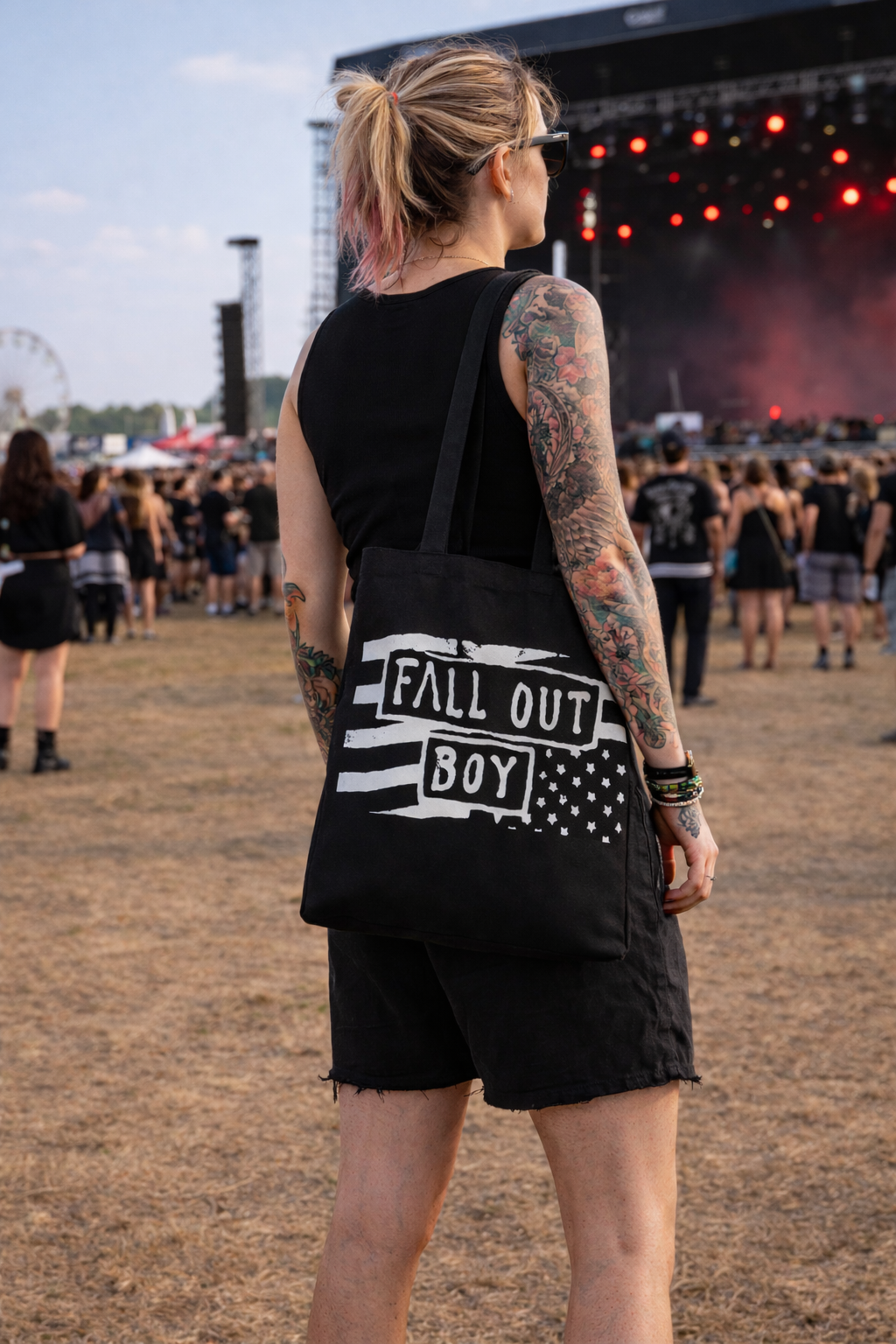 Rocksax Fall Out Boy Tote Bag - Flag