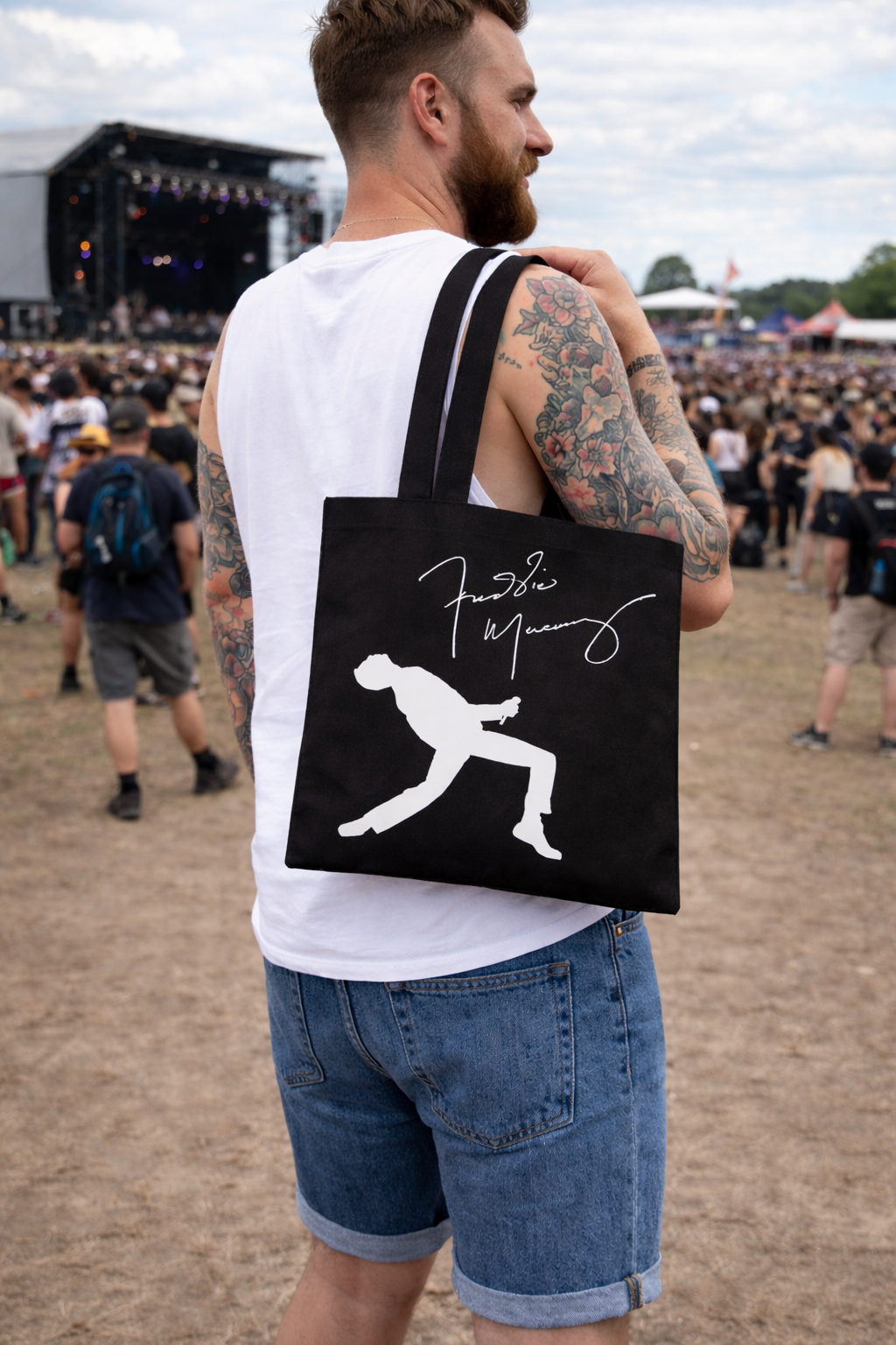 Rocksax Freddie Mercury Tote Bag - Signature