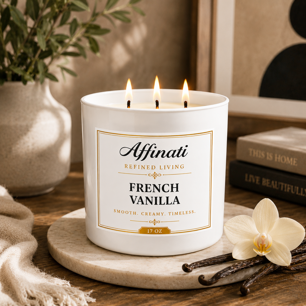 French Vanilla 3-Wick Candle