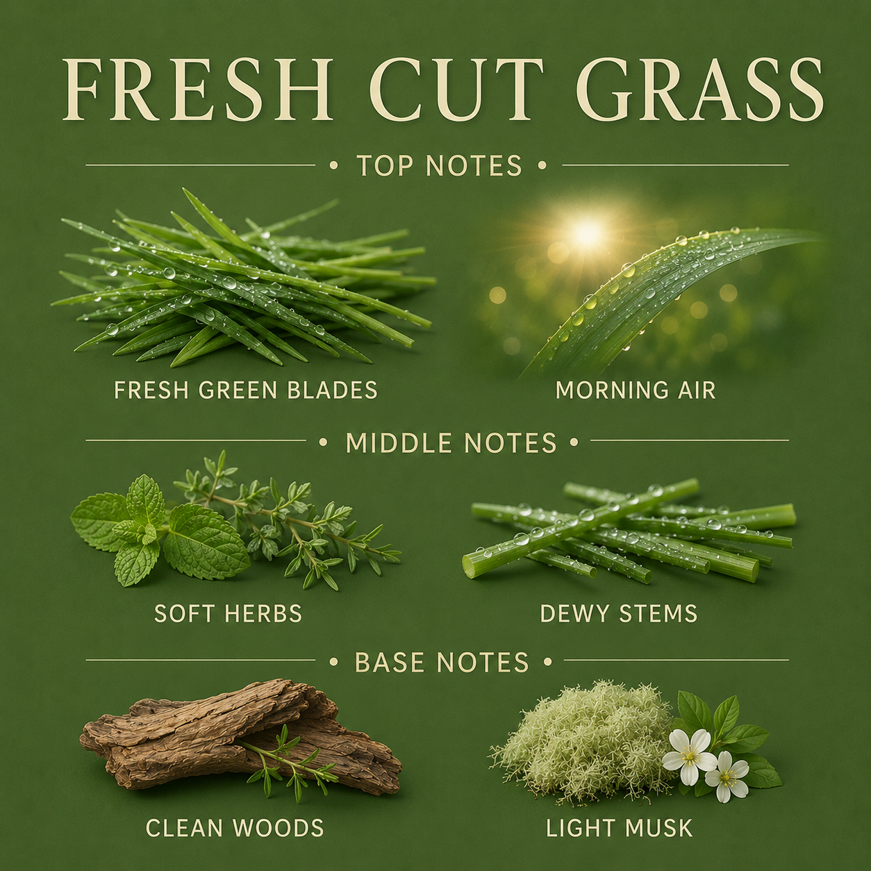 Fresh Cut Grass 3-Wick Candle