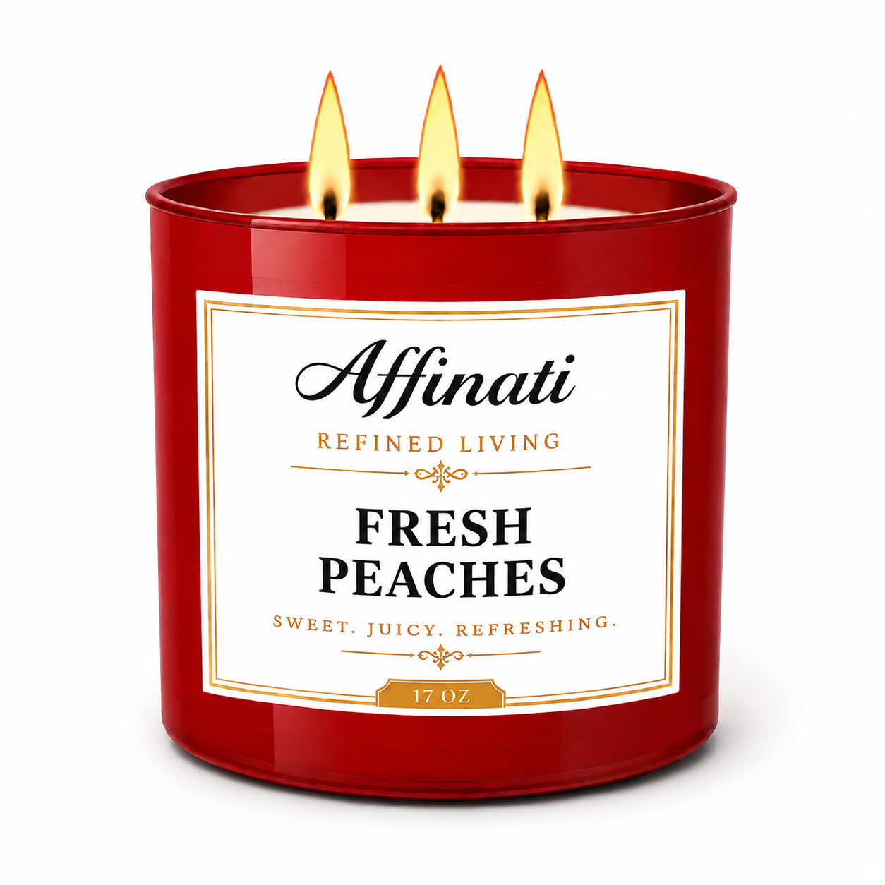 Fresh Peaches 3-Wick Candle