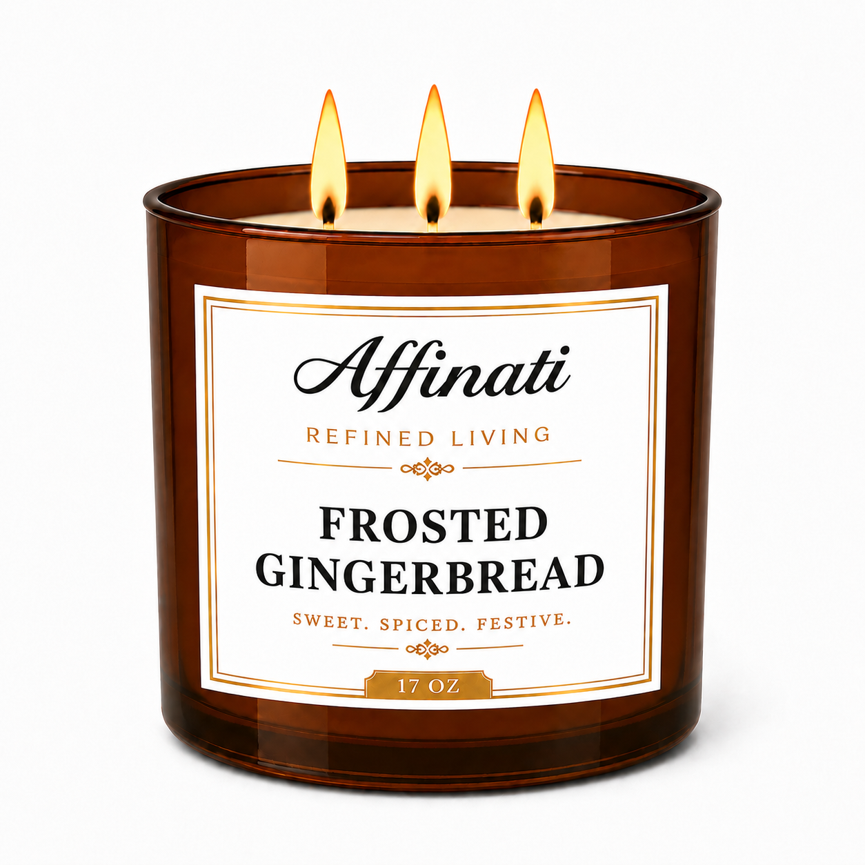 Frosted Gingerbread 3-Wick Candle