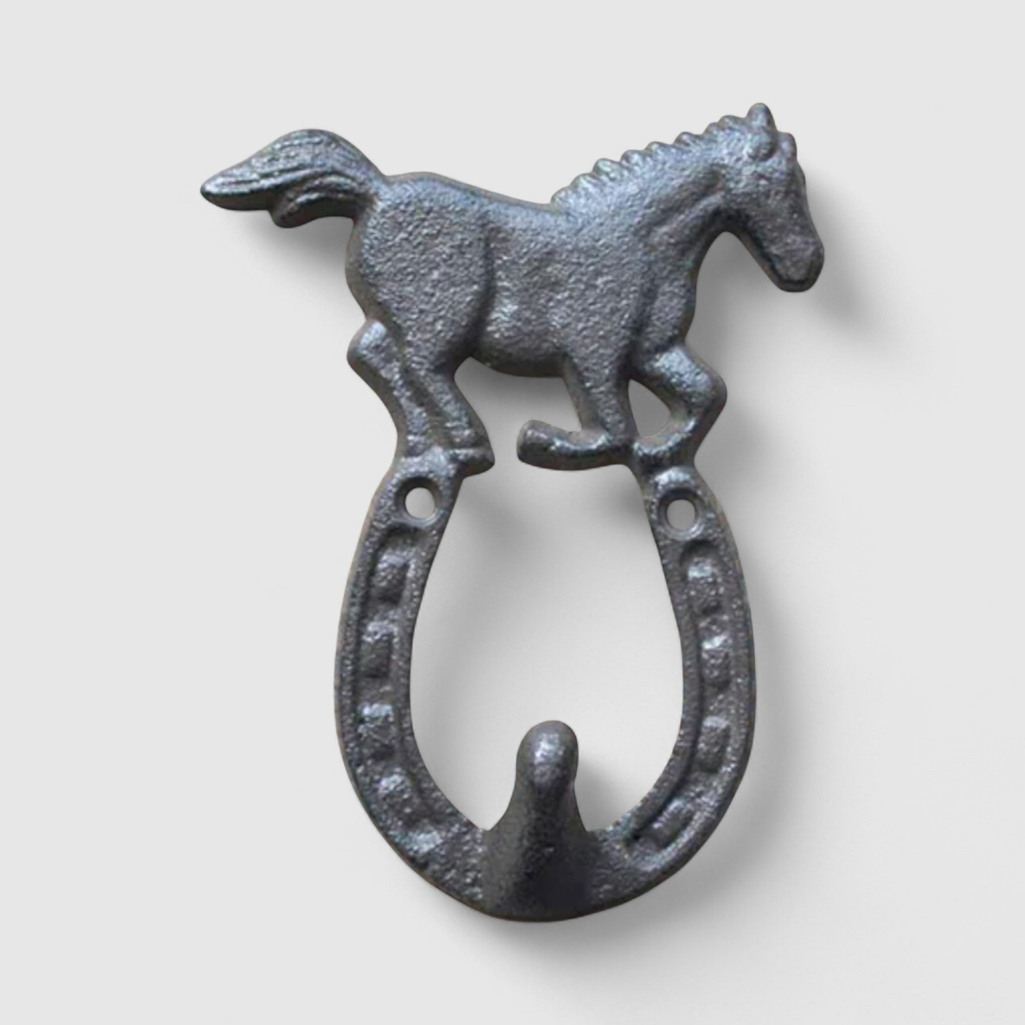 Lucky Cast Iron Horseshoe Hook - Good Luck Farmhouse Accent