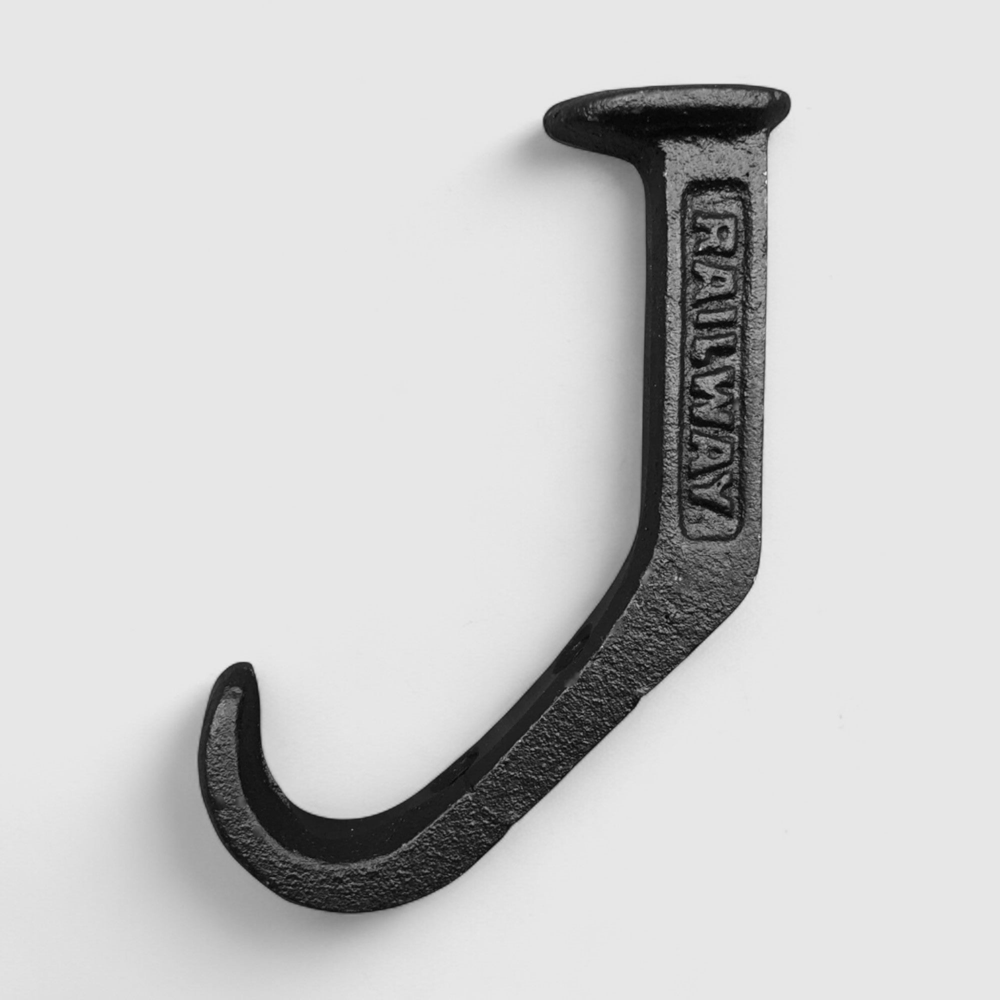 Railroad Spike Hook, Cast Iron Rustic Industrial Decor