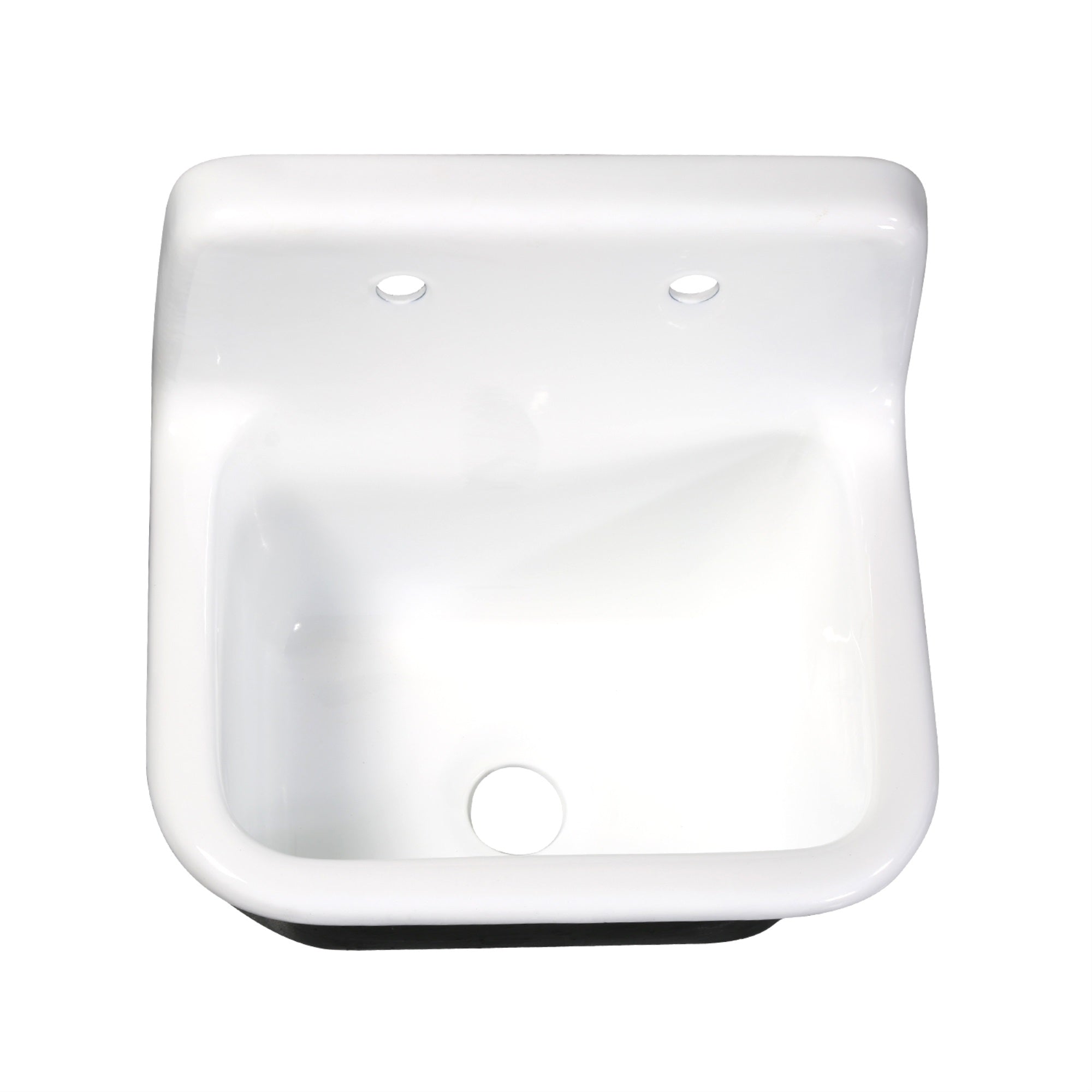 Fauceture GCKWS221822 Petra Galley 22 Inch Wall Mount Single Bowl Kitchen Sink  White