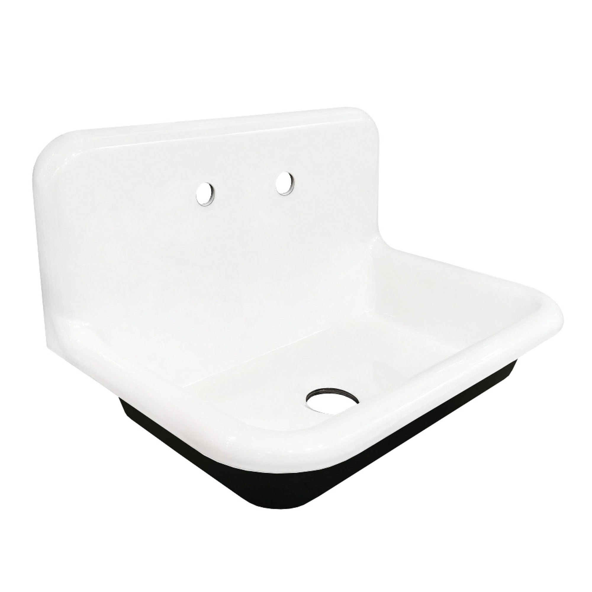 Gourmetier Gclws302019 30X20 Single Bowl Wall Mounted Sink, White