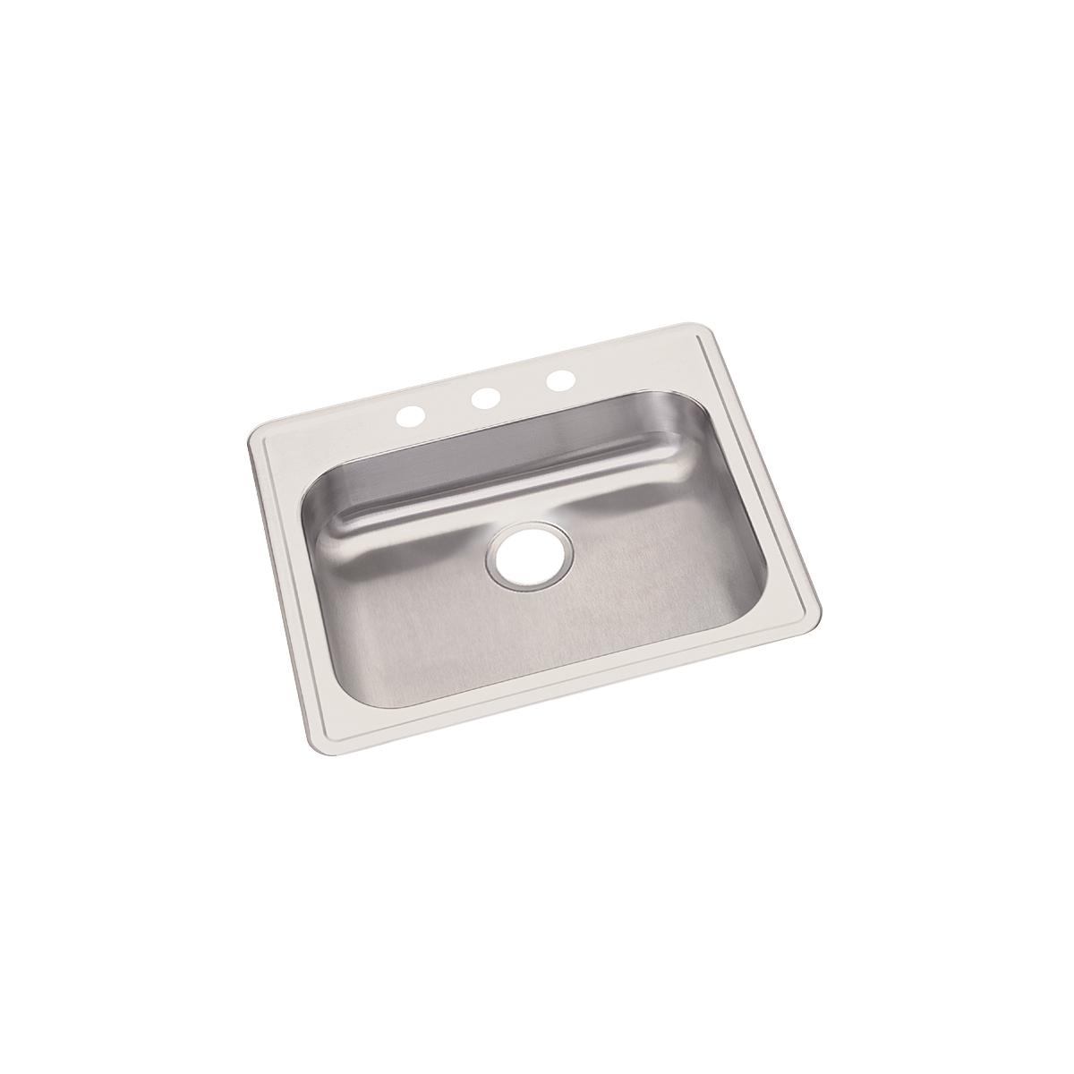 Elkay Dayton Stainless Steel 25'' X 22'' X 5-3/8'', Single Bowl Drop-In Sink