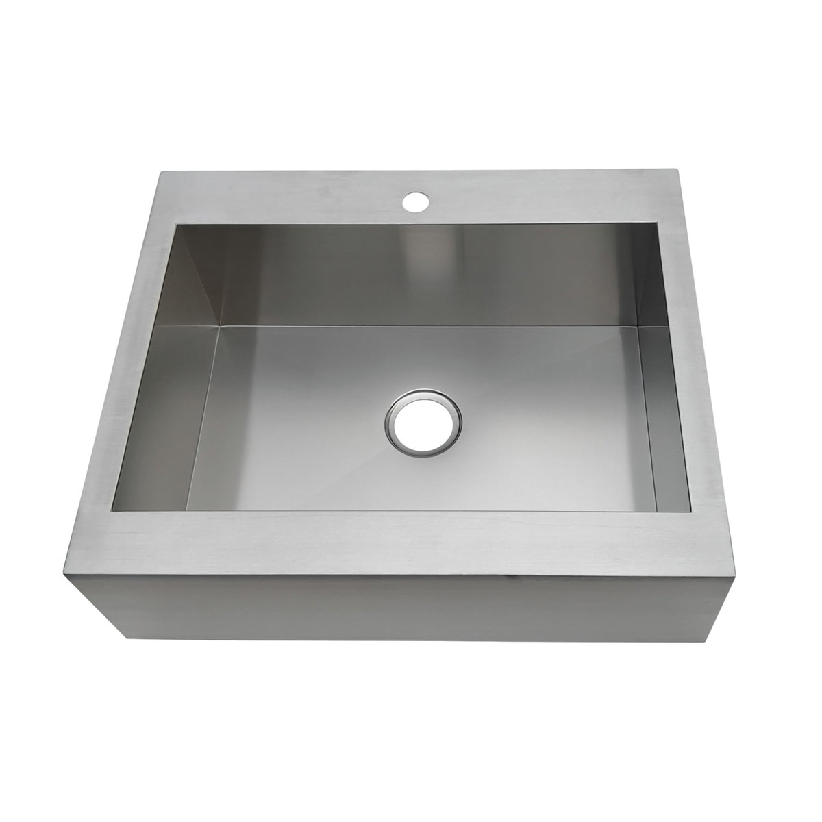 Gourmetier Gktsf302491 Edinburg Drop-In 30 Inch Single Bowl Kitchen Sink, Brushed